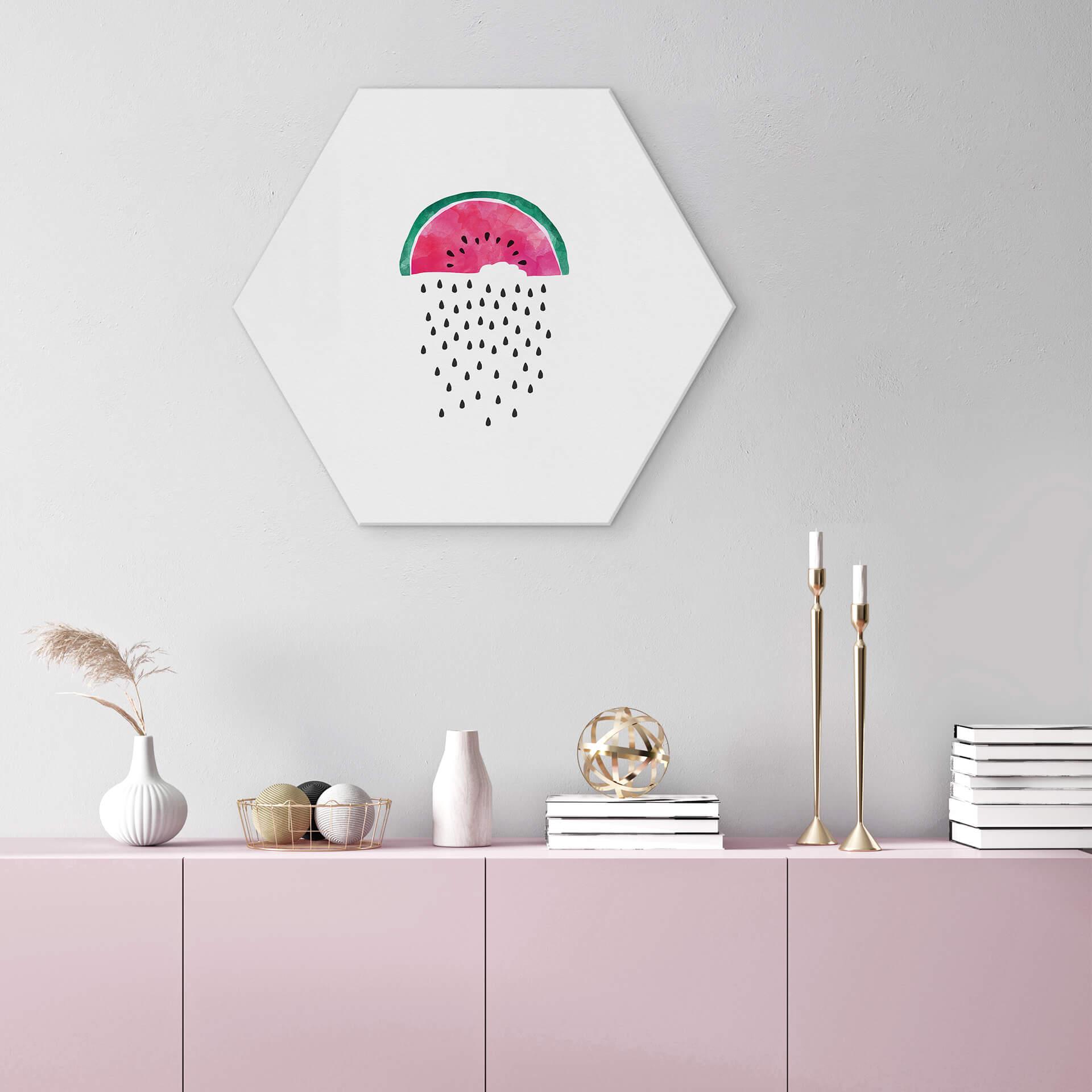 Hexagon Dibond Orara Studio - Watermeloenen