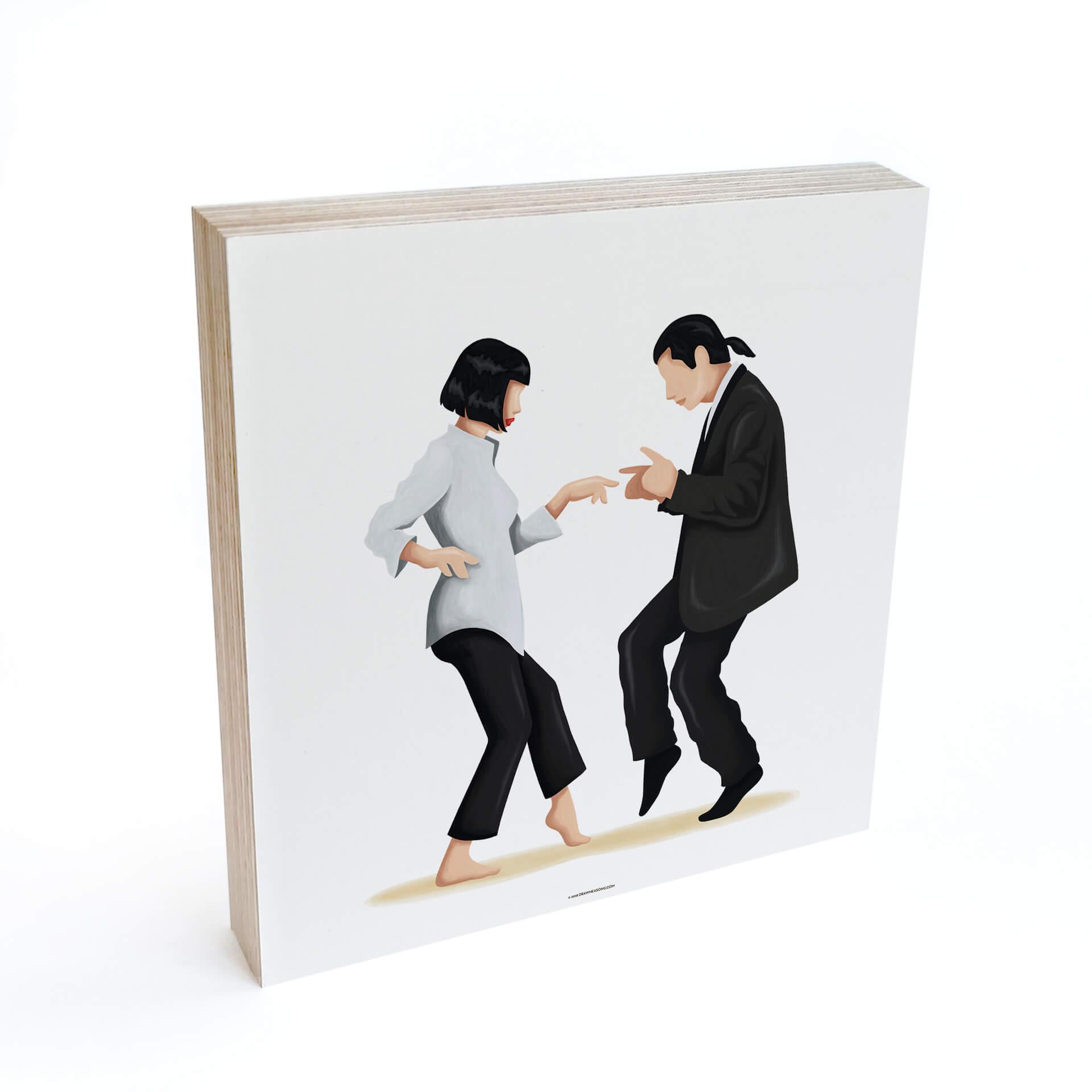 Billede af træ til at sætte op - Tohmé - Pulp Fiction - 15x15 cm