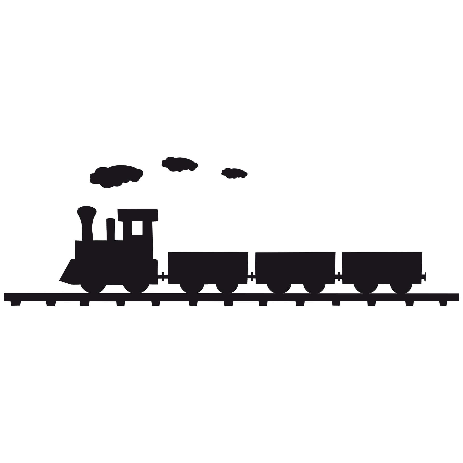 Muursticker Stoomlocomotief