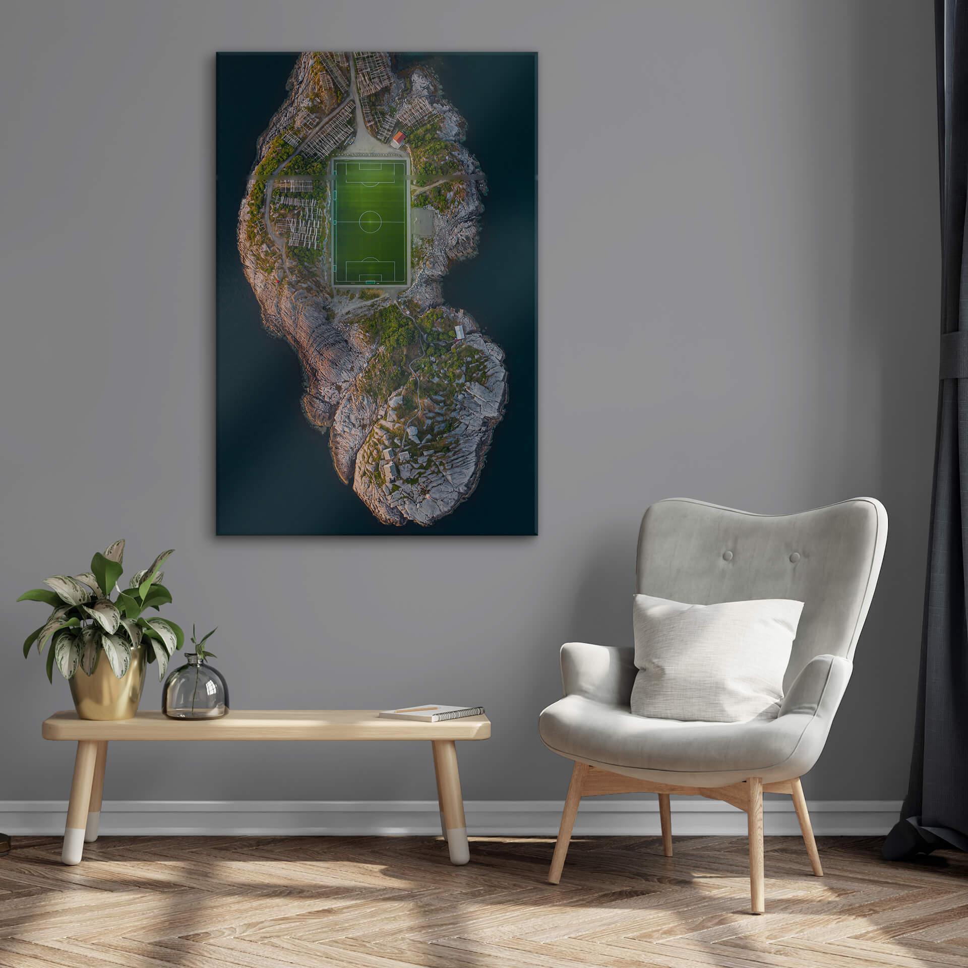 Akrylbillede Simoon - Fodboldbane ved verdens ende