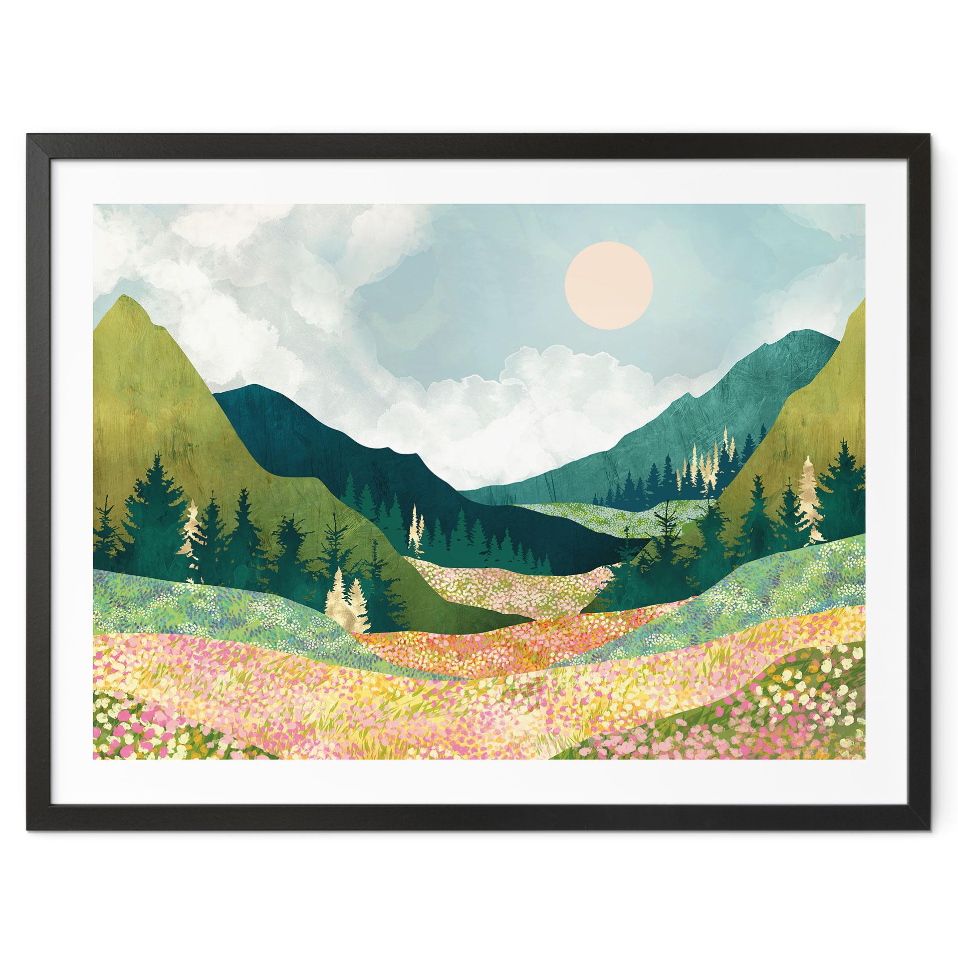 Plakat Farverig forårseng - SpaceFrog Designs