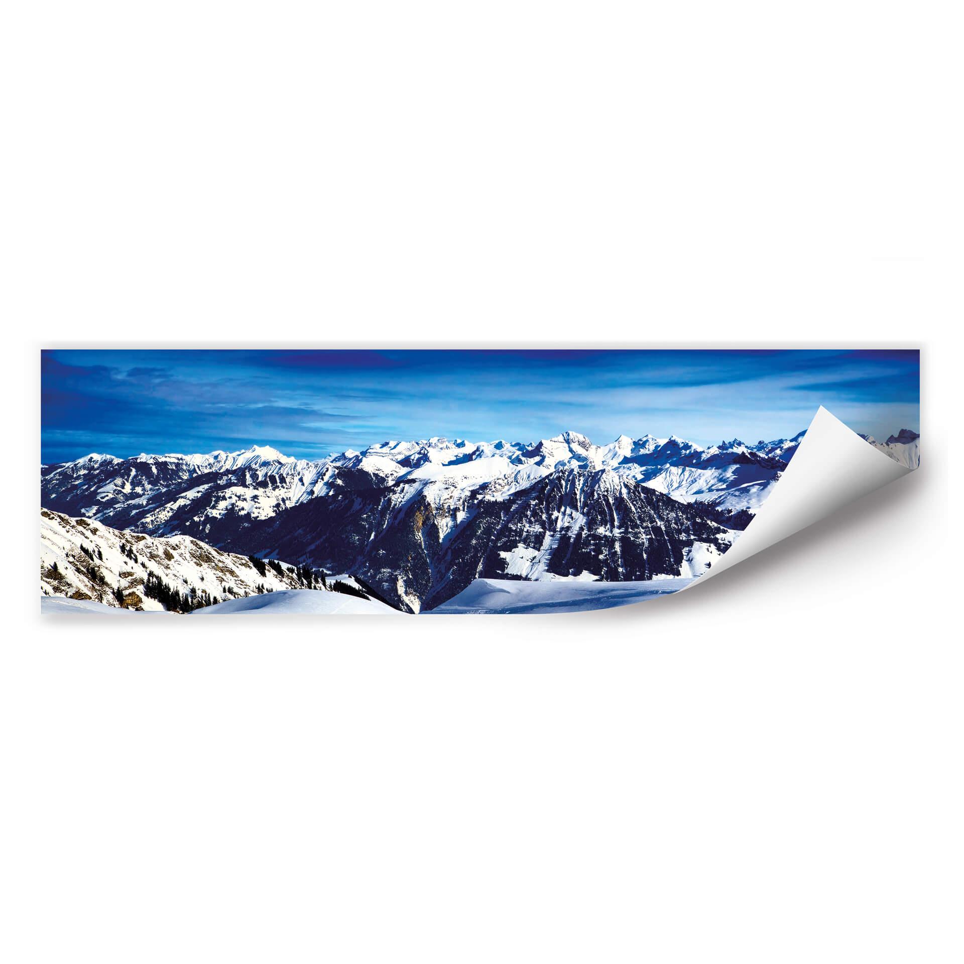 Zelfklevende Poster - Alpenpanorama