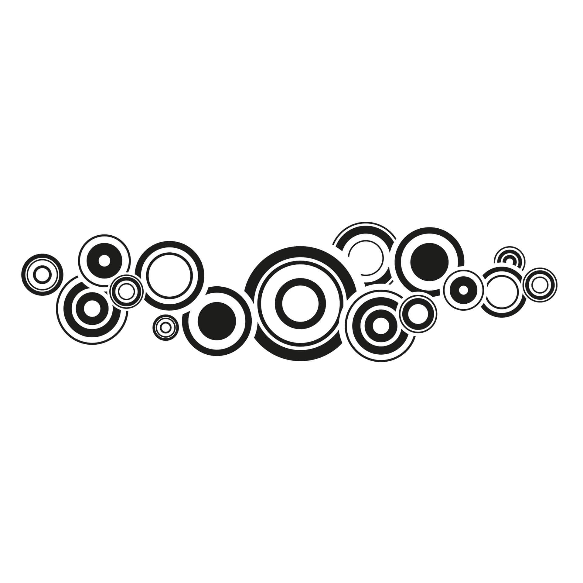 Wandtattoo Retro Bubbles