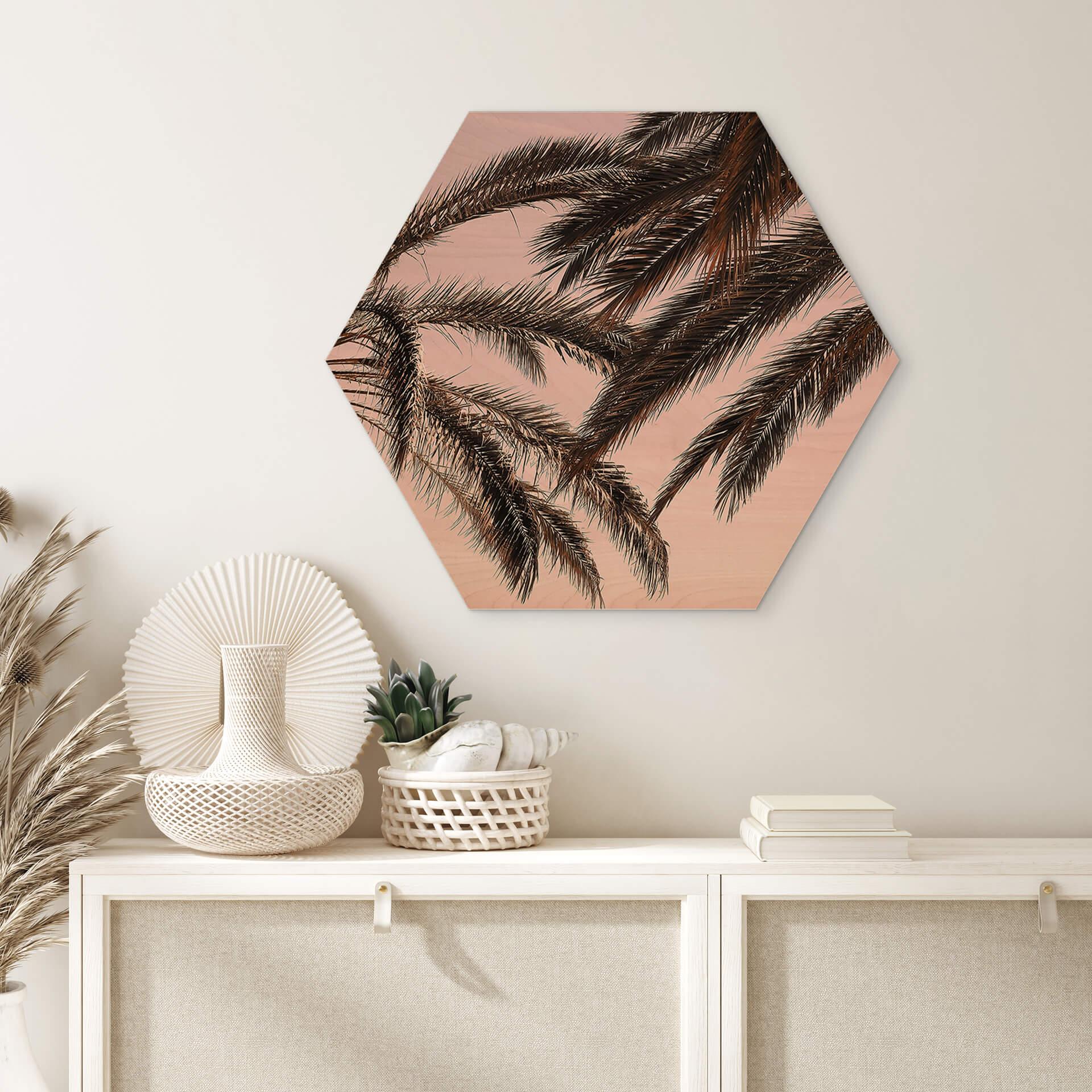 Hexagon - Holz 1X Studio - Palmen
