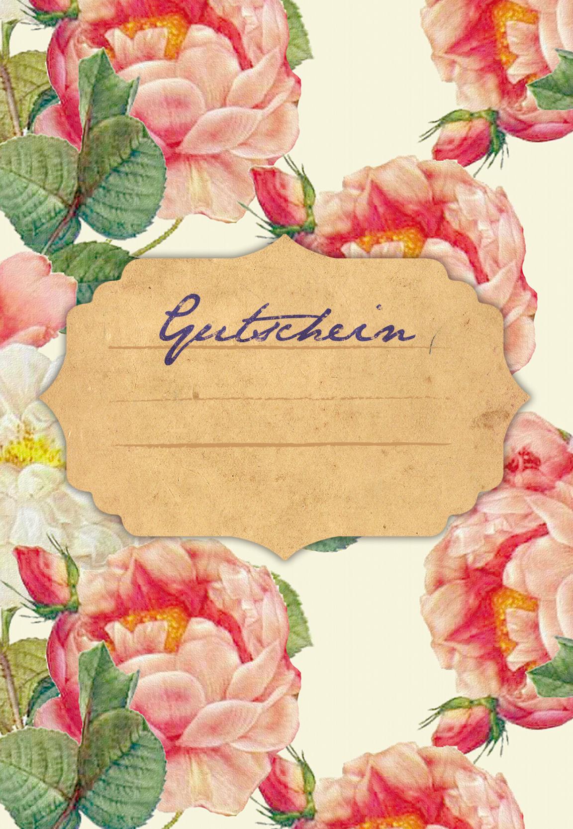 Gutschein Rosen