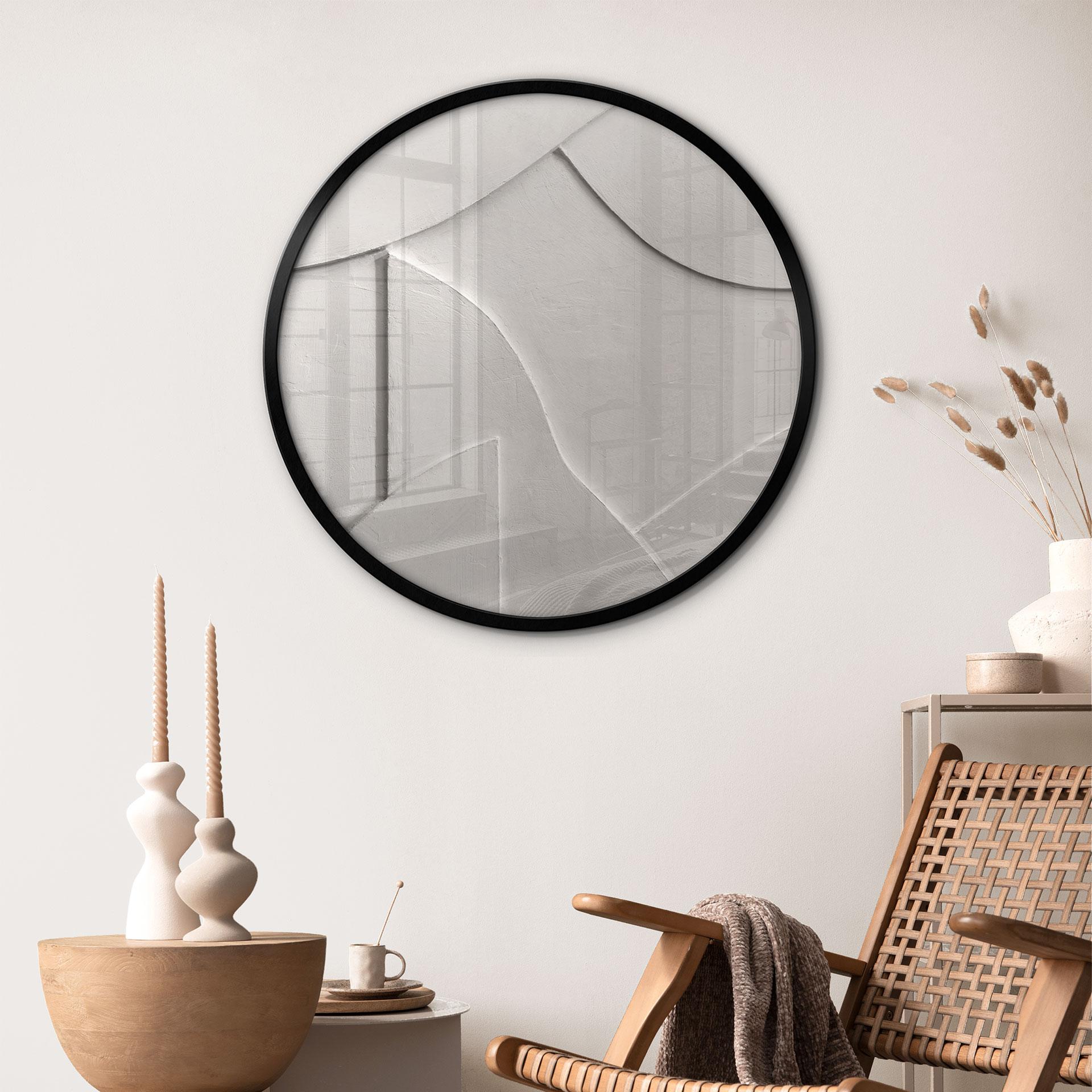 Póster Estructuras abstractas en beige suave - Böhmer - Redondo