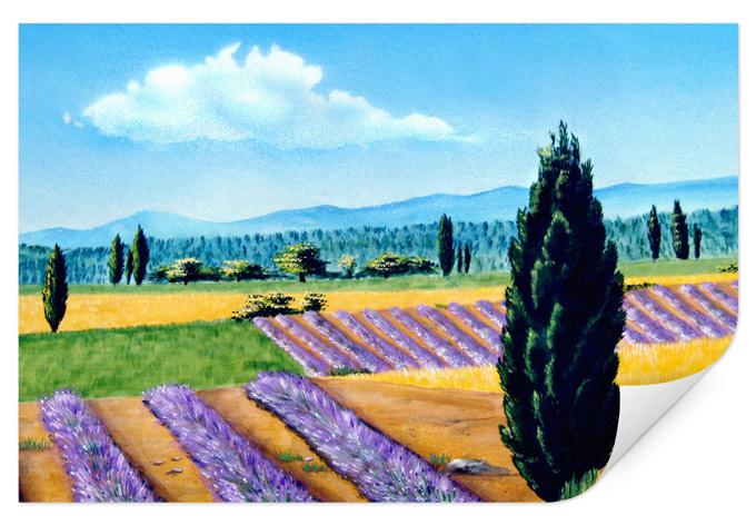 Poster autocollant - W - Peinture de Provence