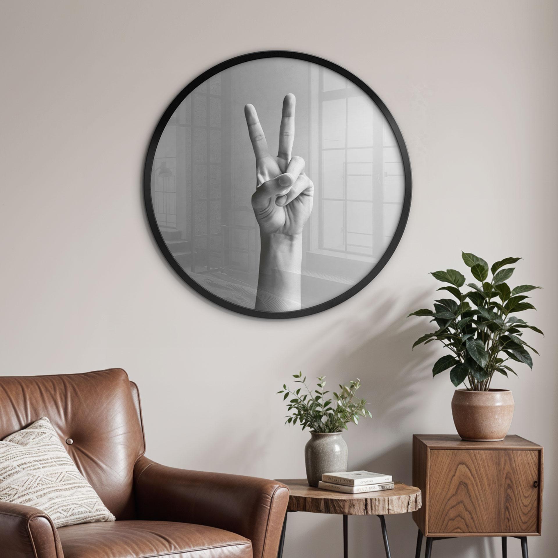 Póster Mano de la Victoria - Signo de paz y victoria - Bühler - Redondo