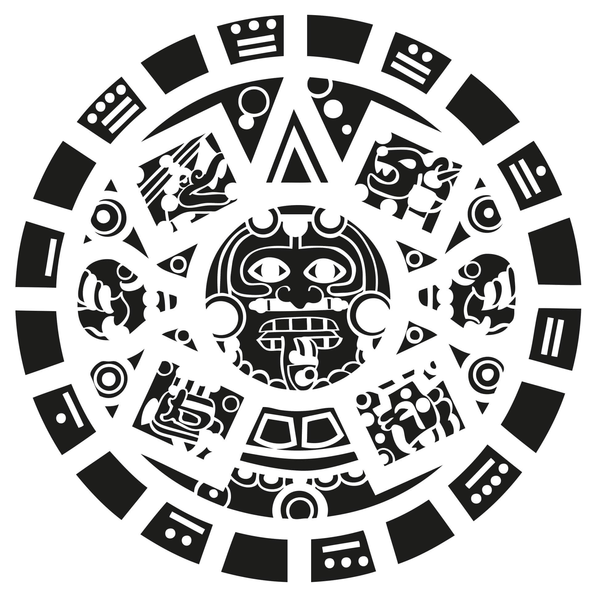 Adesivo murale - Maschera maya
