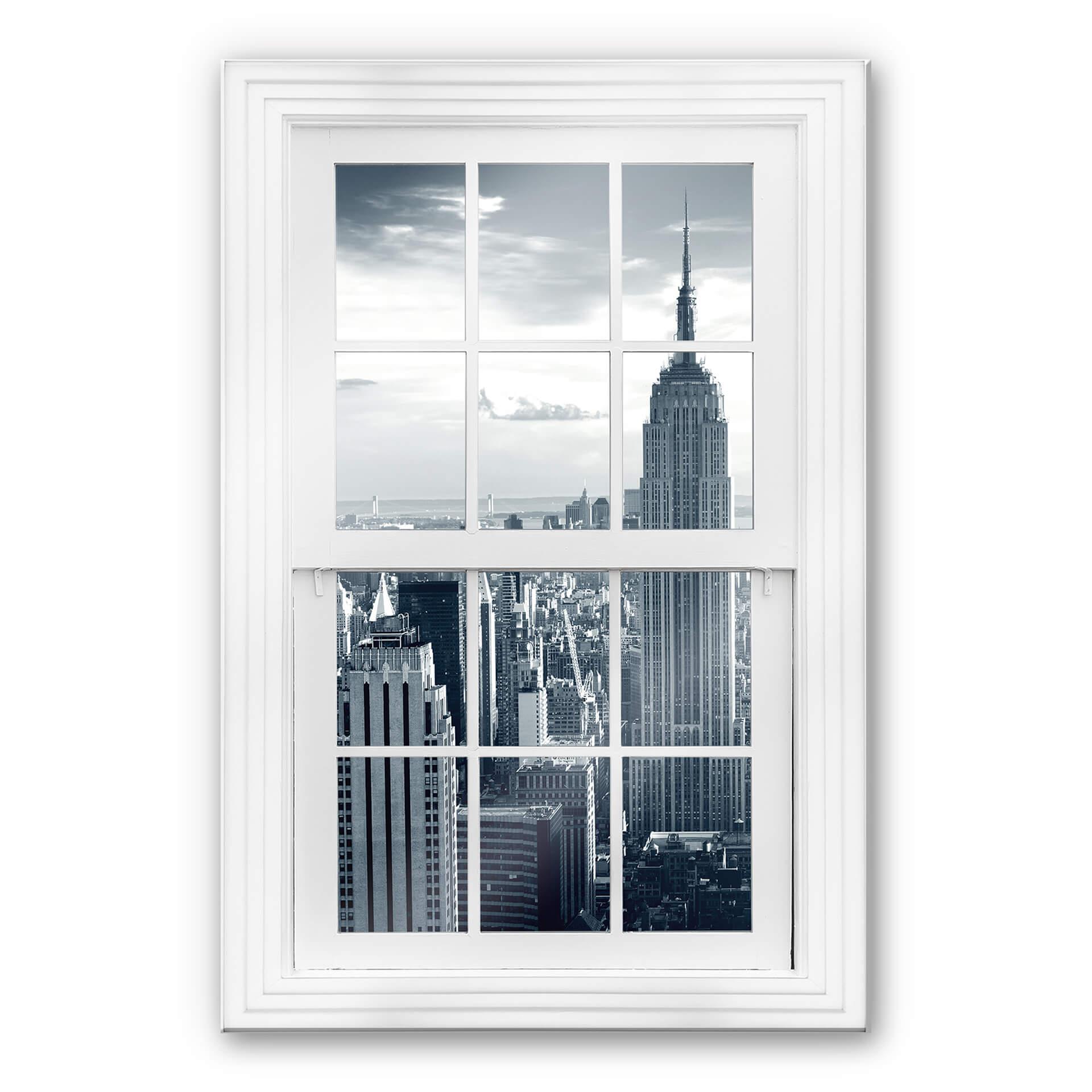 Trompe L'oeil op glas -The Empire State Building