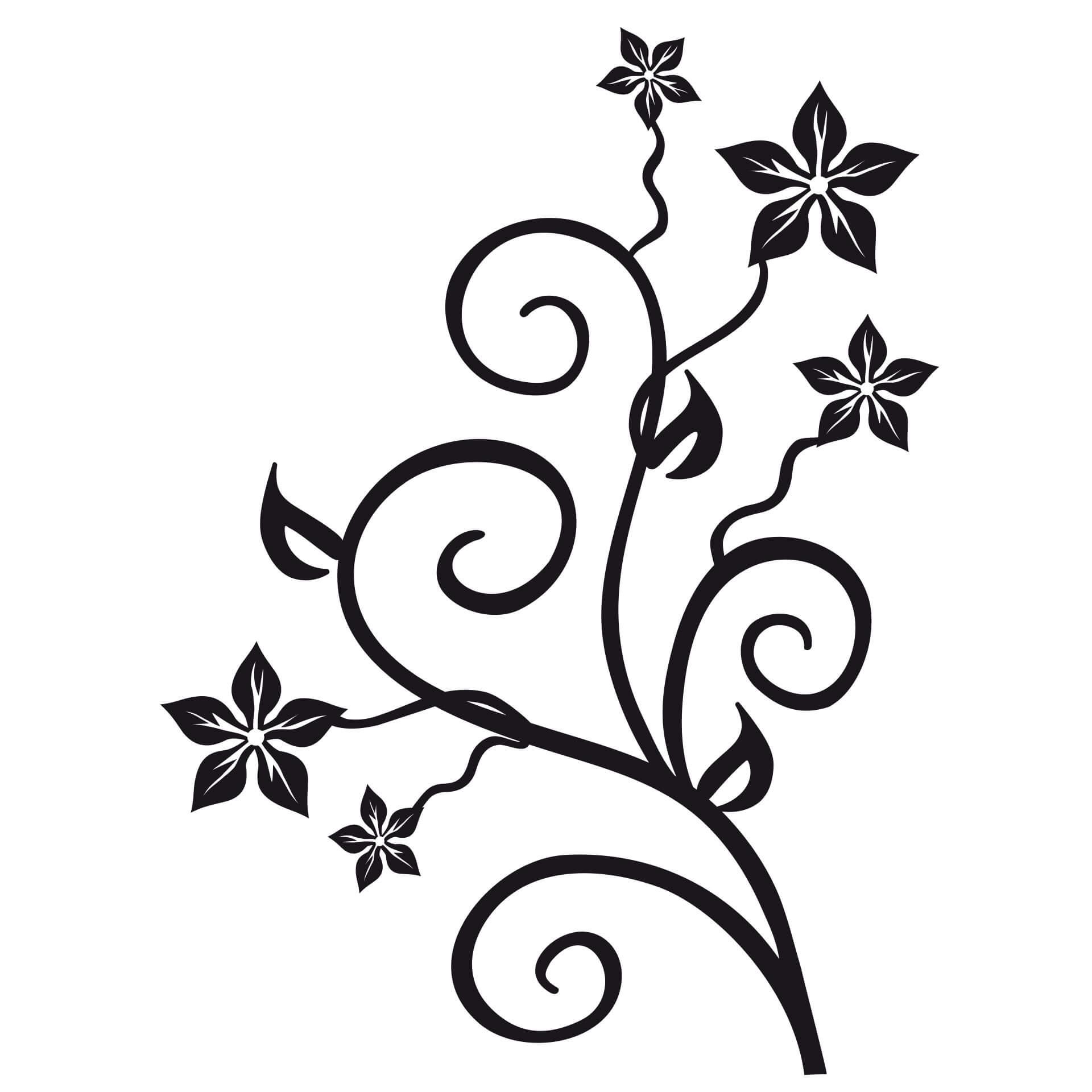 Muursticker Fleur
