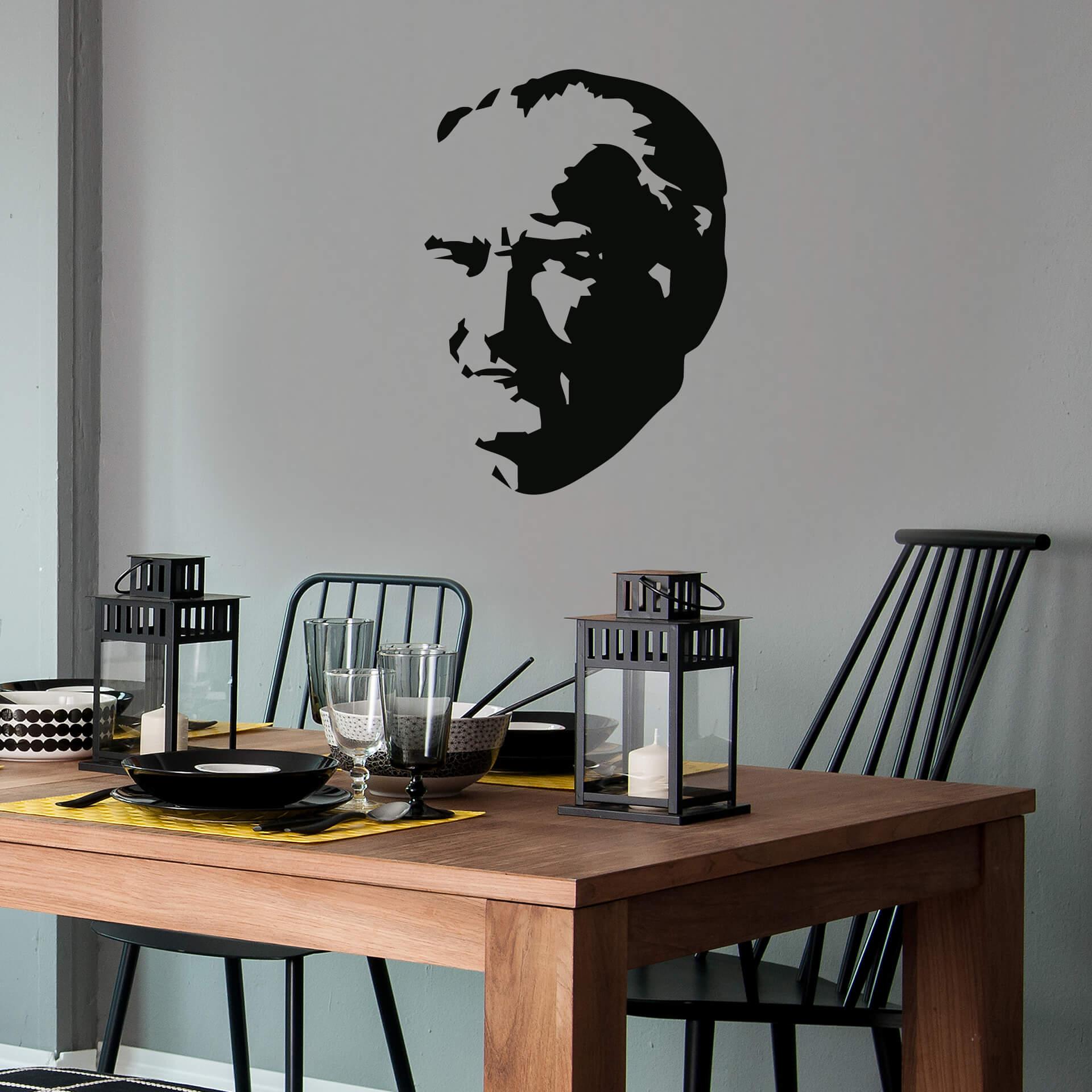Muursticker Mustafa Kemal Atatürk