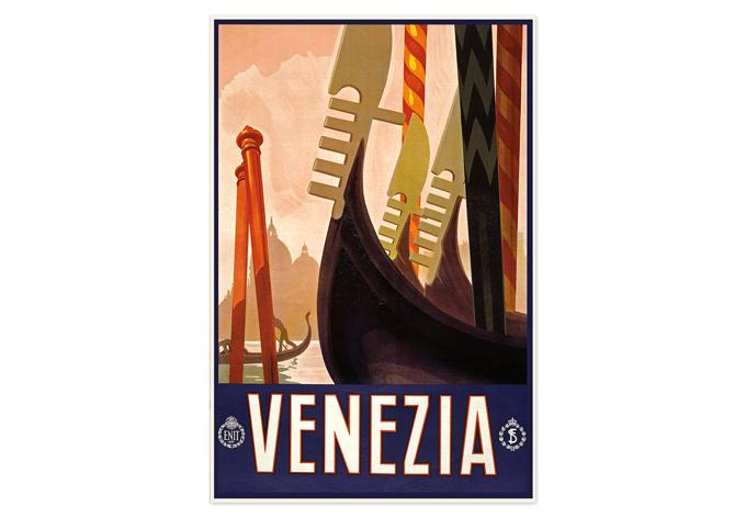 Poster autocollant - Voyage Vintage - Venezia