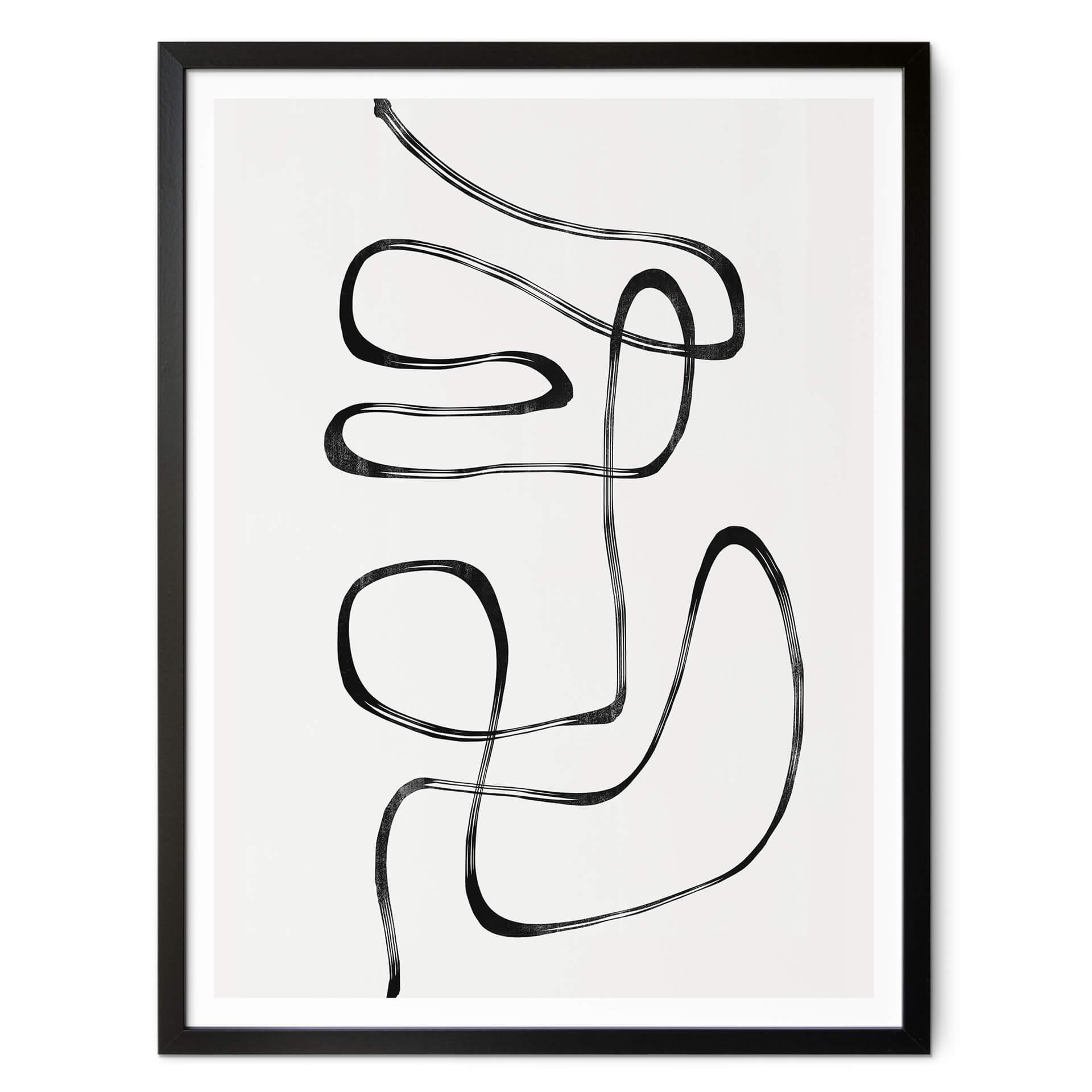 Poster The Miuus Studio - Abstrakt linje