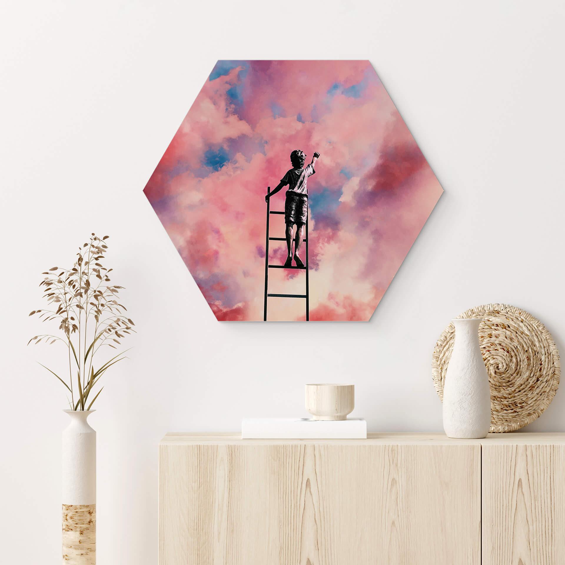 Hexagon Dibond Taudalpoi - Painting Clouds