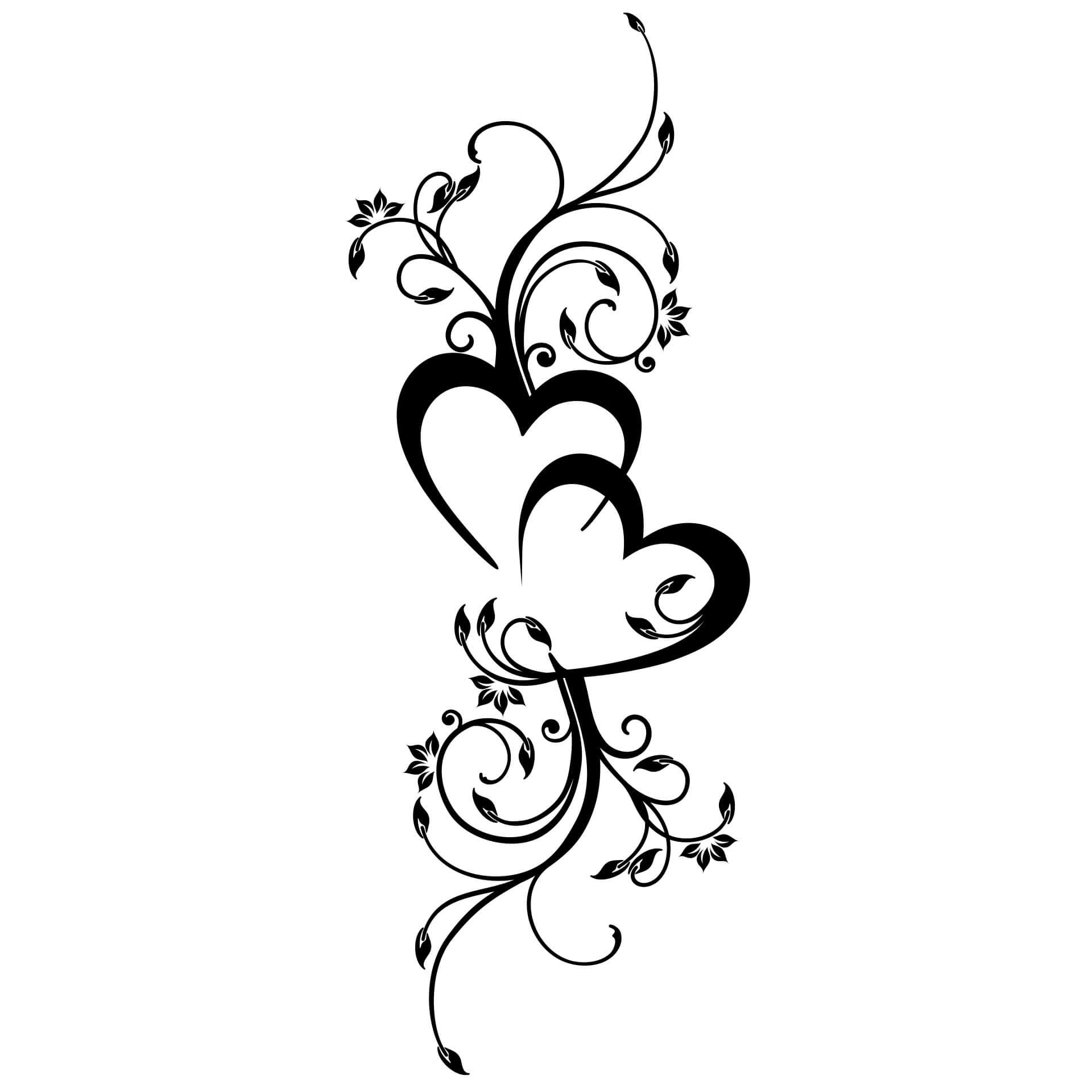Muursticker Bloeiende Liefde