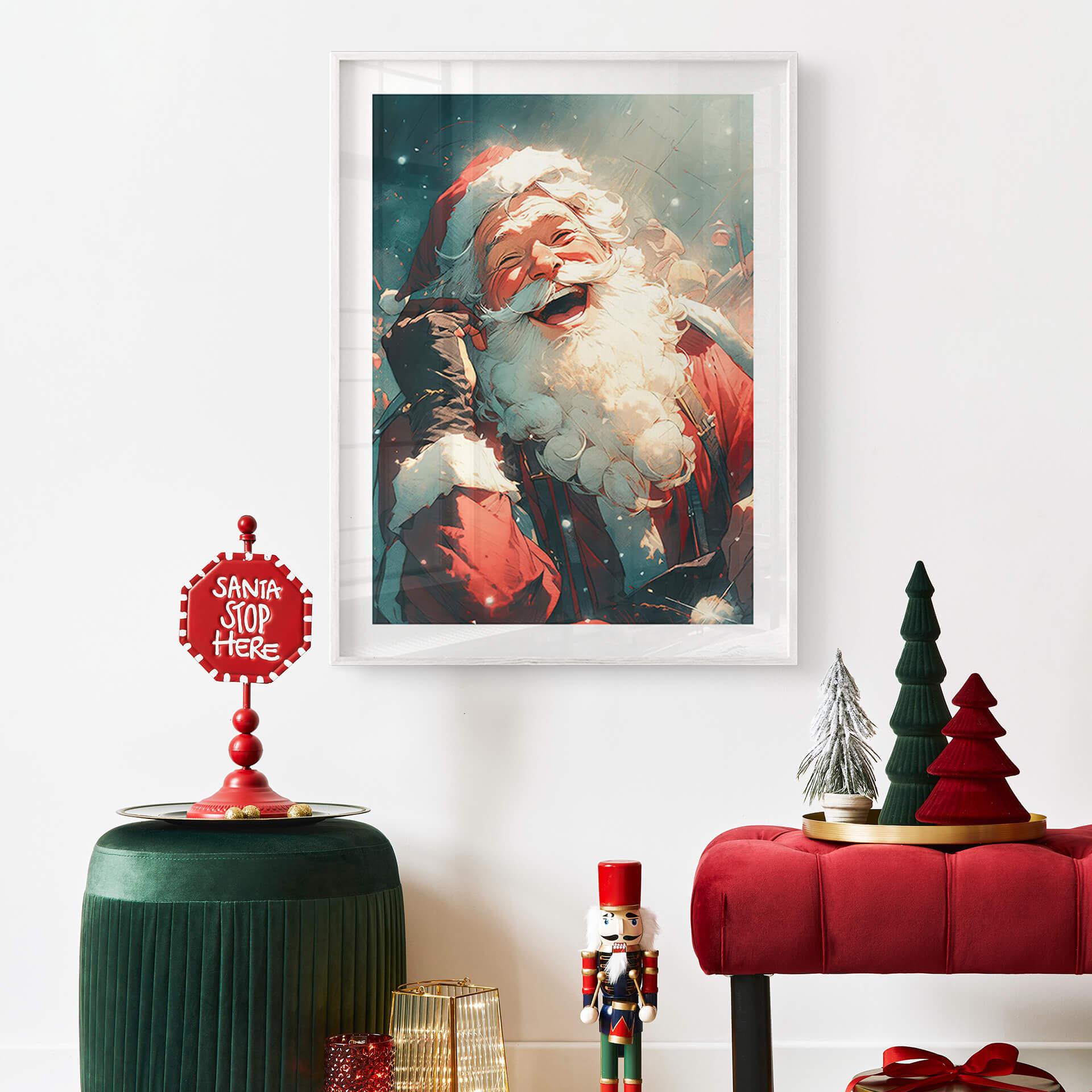 Plakat Den grinende julemand - Treechild