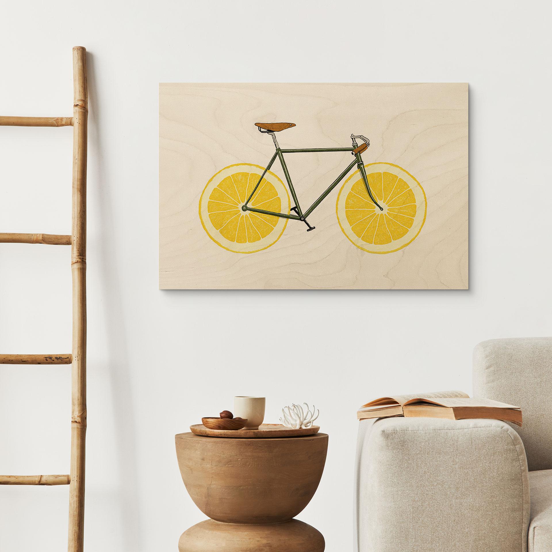 Træplakat Citroncykel - Bodart