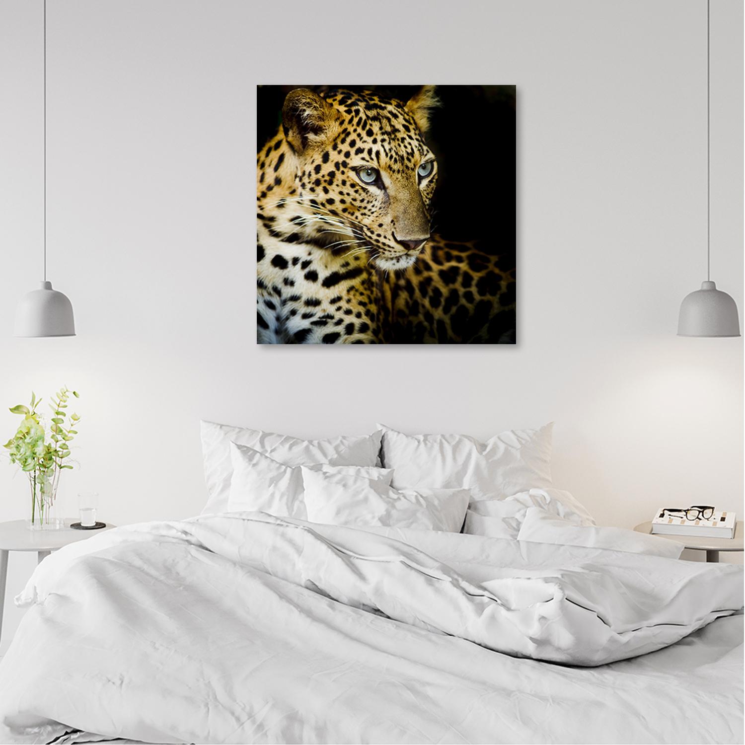 Canvasbillede, Majestætisk leopard