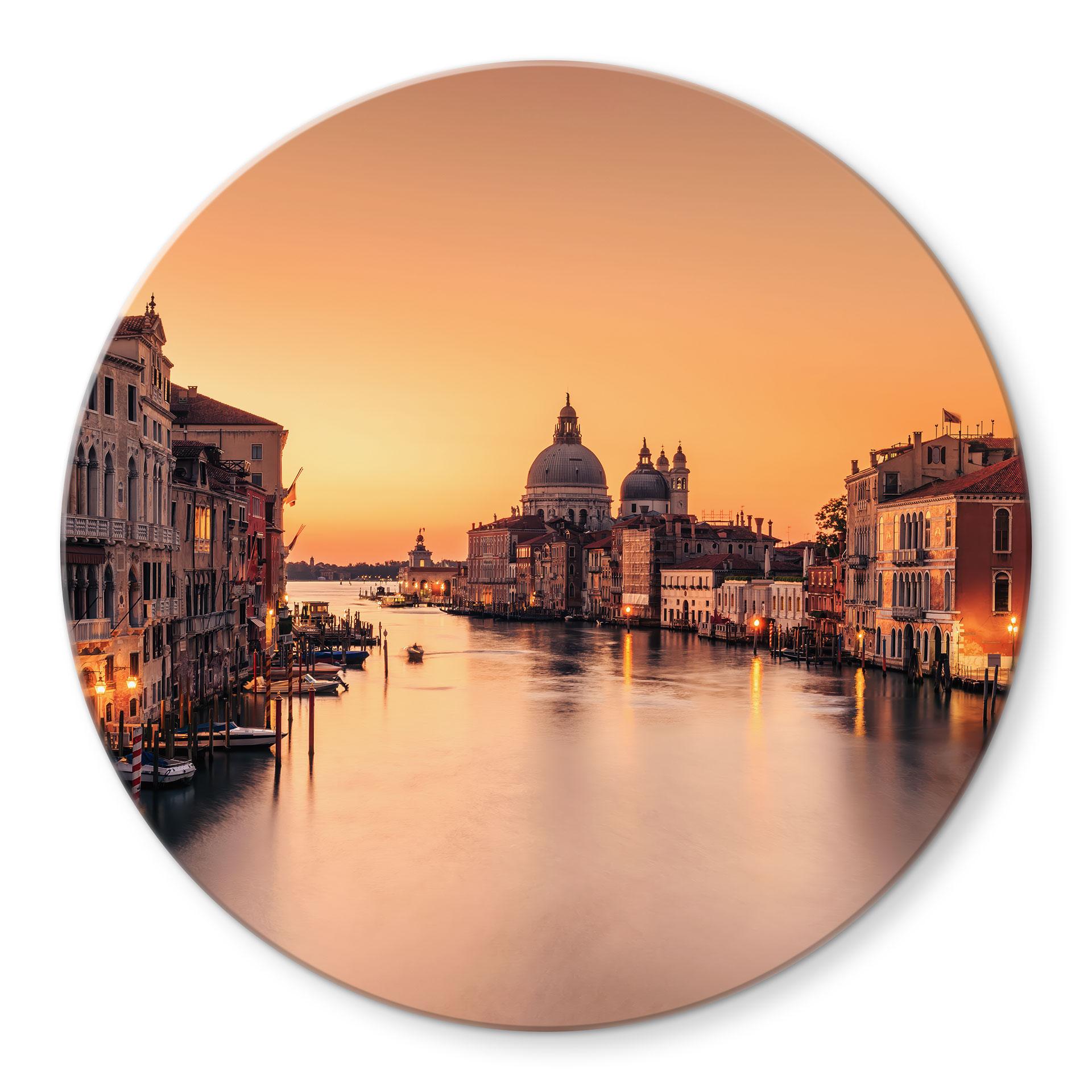 Glasbillede - Solnedgang i Venedig - Zhang