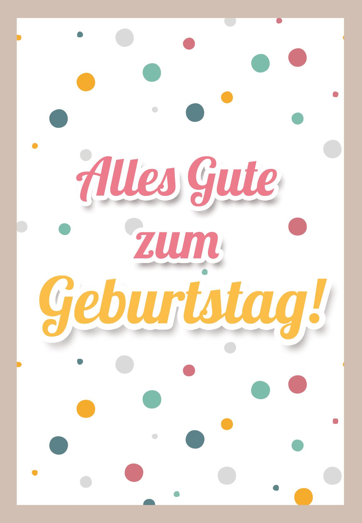 Gutschein Alles Gute zum Geburtstag