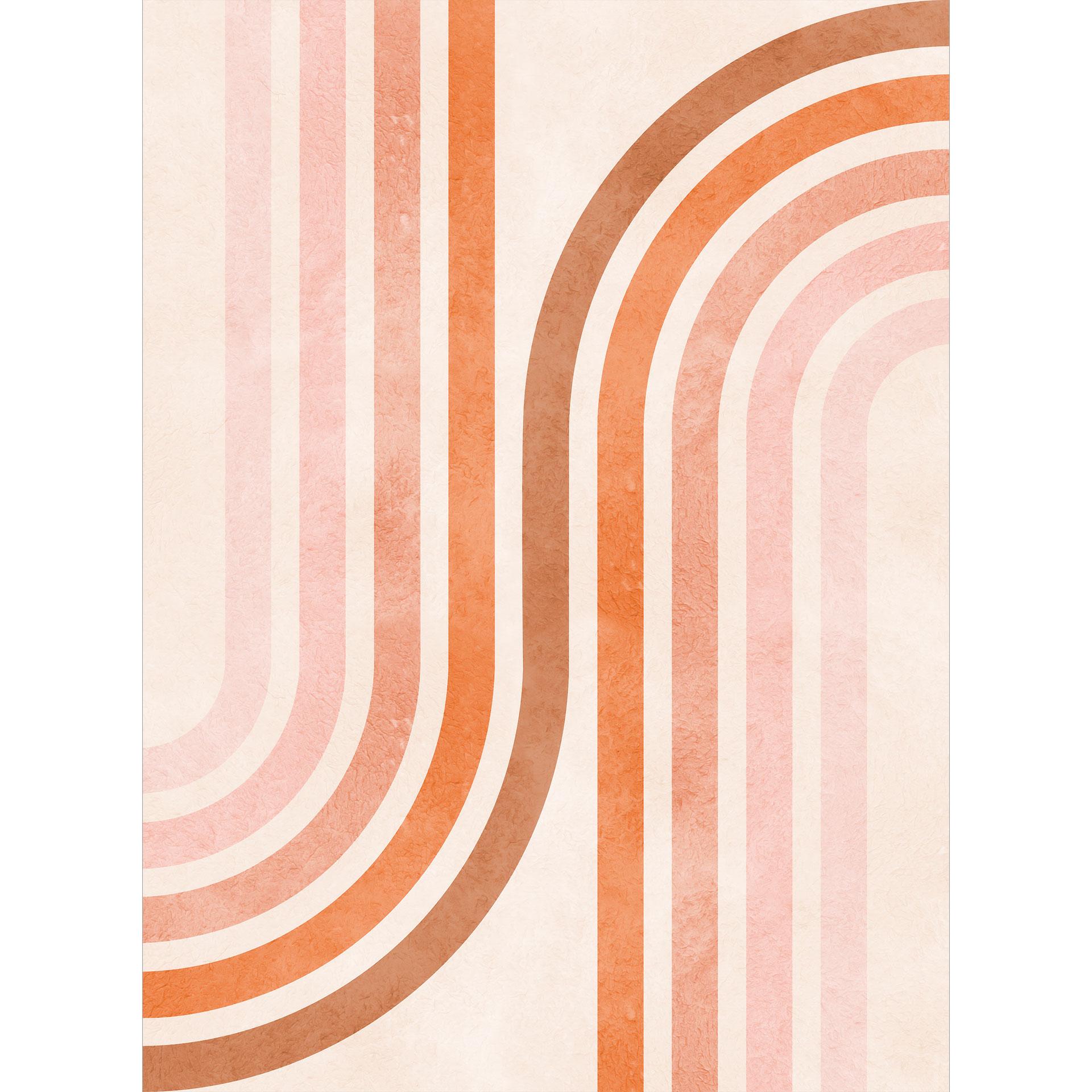 Vloeiend geometrisch behang met een retro look | Abstract Fotobehang - Costa