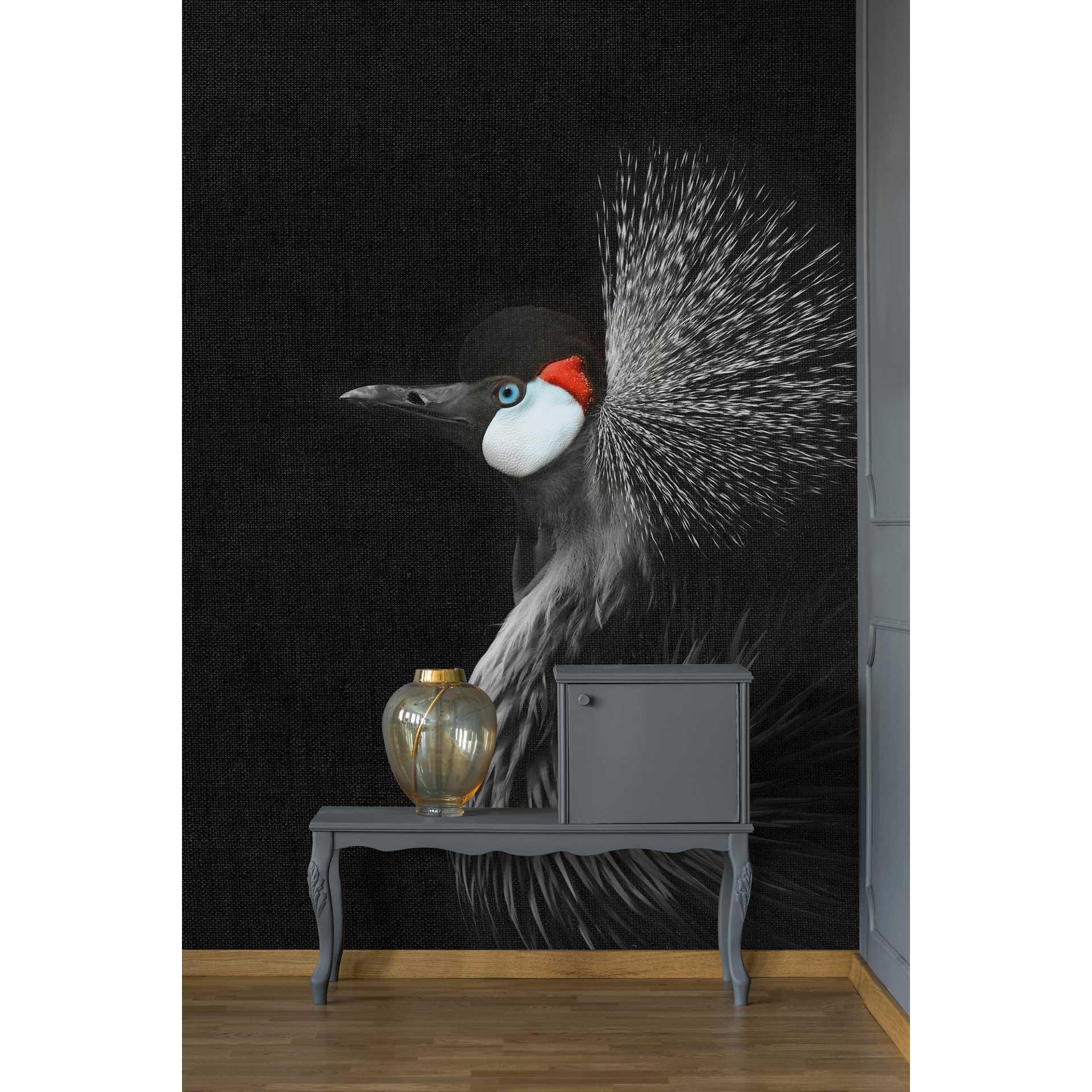 Livingwalls Fotobehang ARTist Crowned Crane