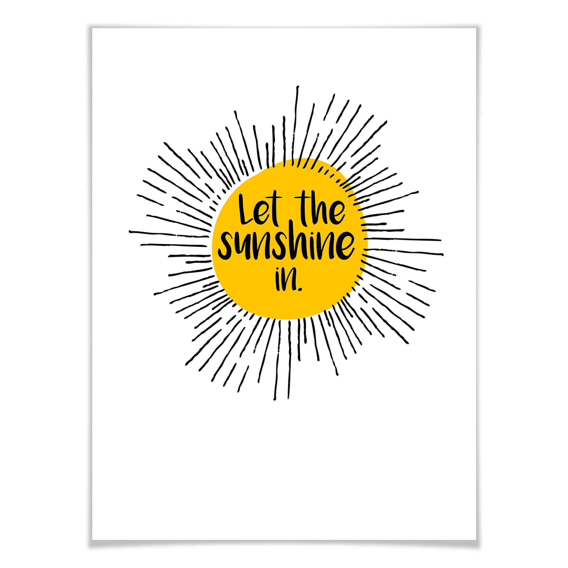 Poster Let the sunshine in