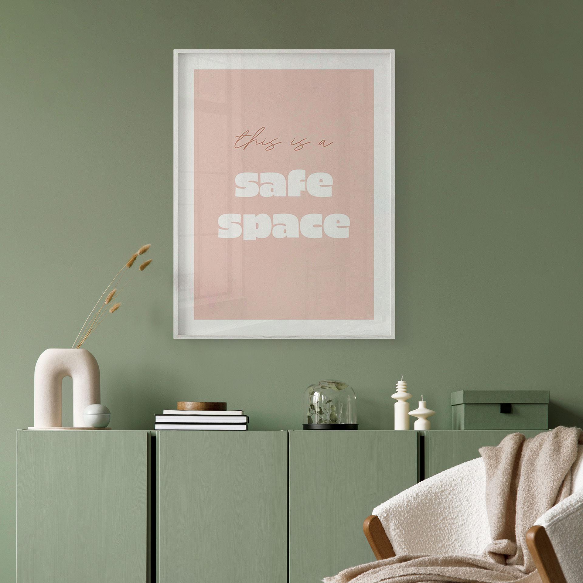 Plakat This is a safe space