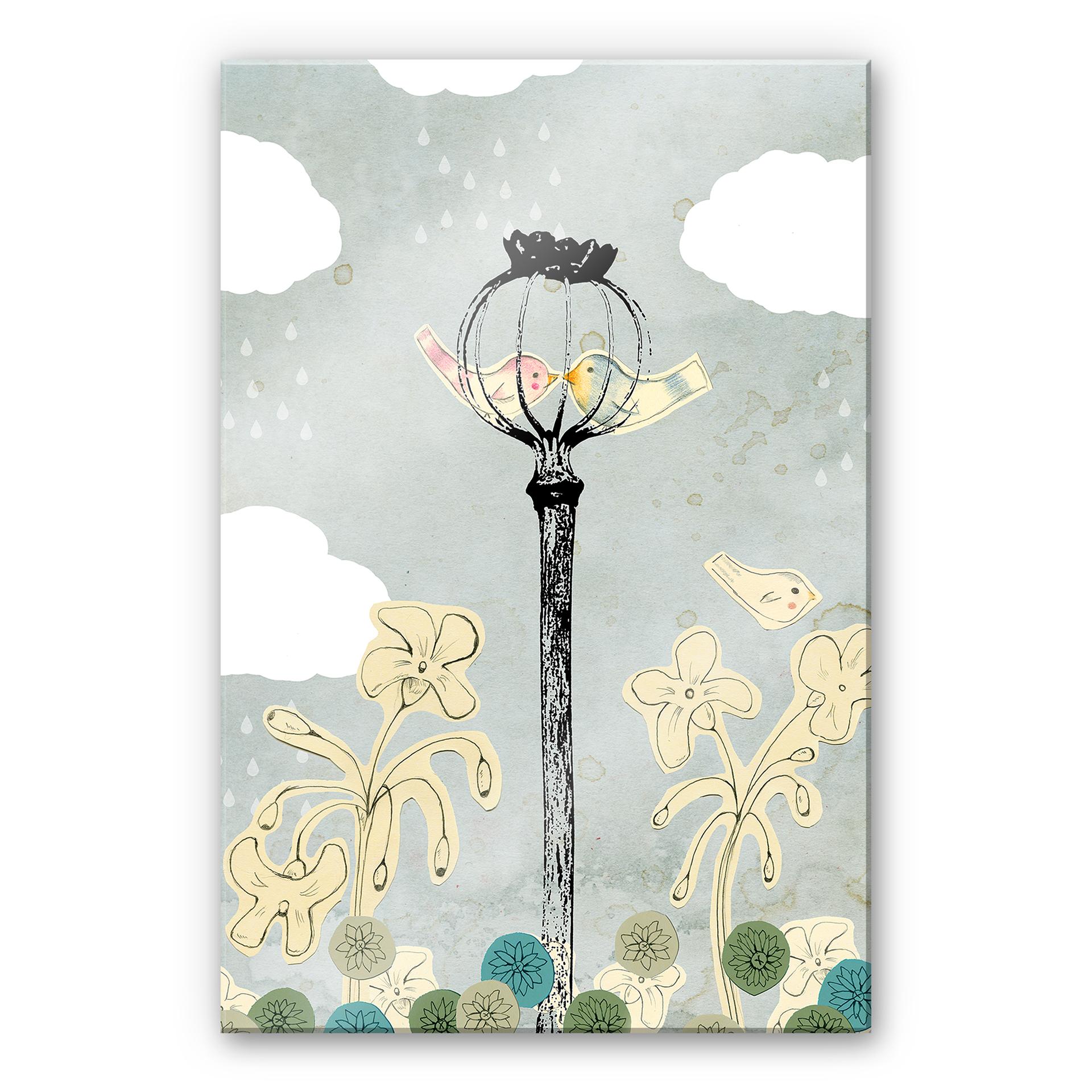 Tableau en verre acrylique - Loske - Coquelicot