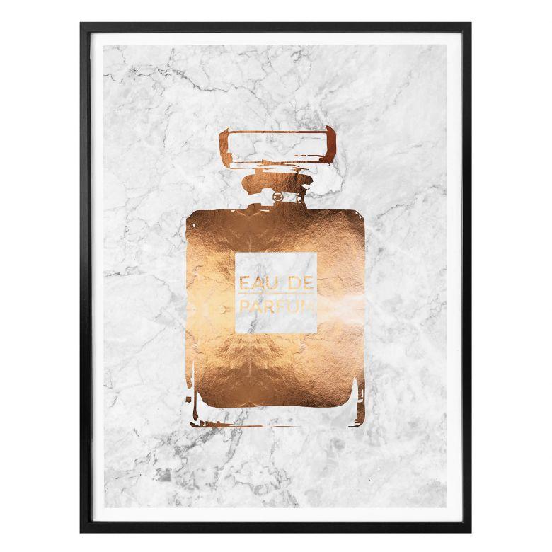 Poster aspect cuivré - Eau de Parfum