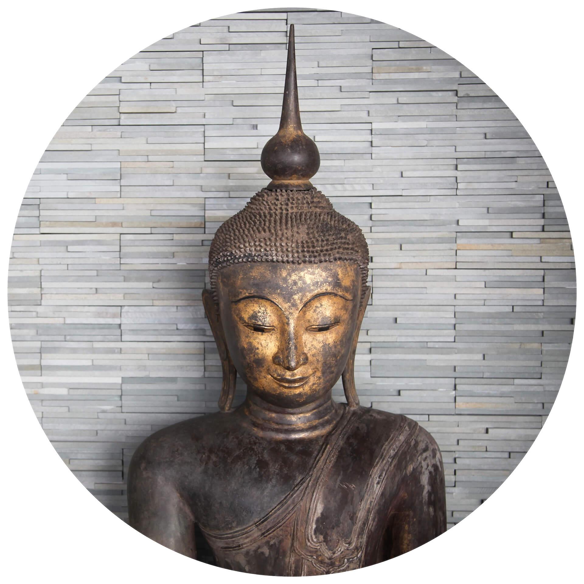 Behangcirkel Thailand Buddha - vliesbehang/zelfklevend vliesbehang