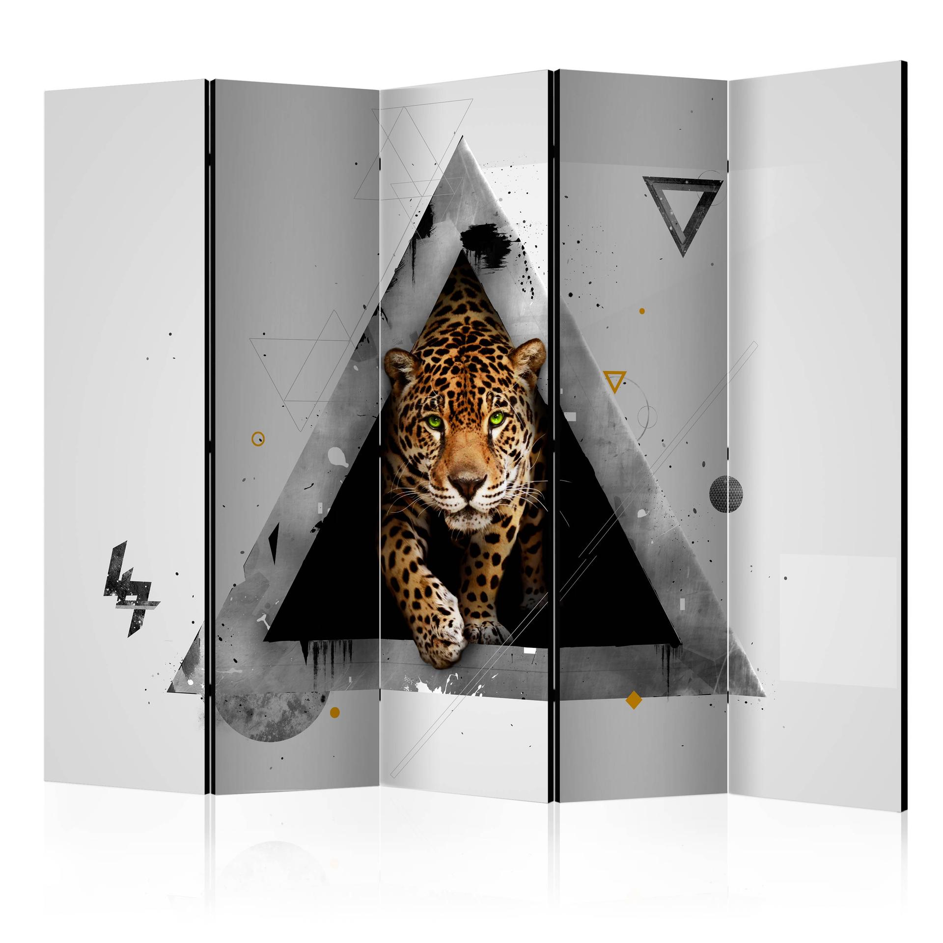 Rumdeler - Wild vision of the future (hvid) , 5-delt - 225x172 cm