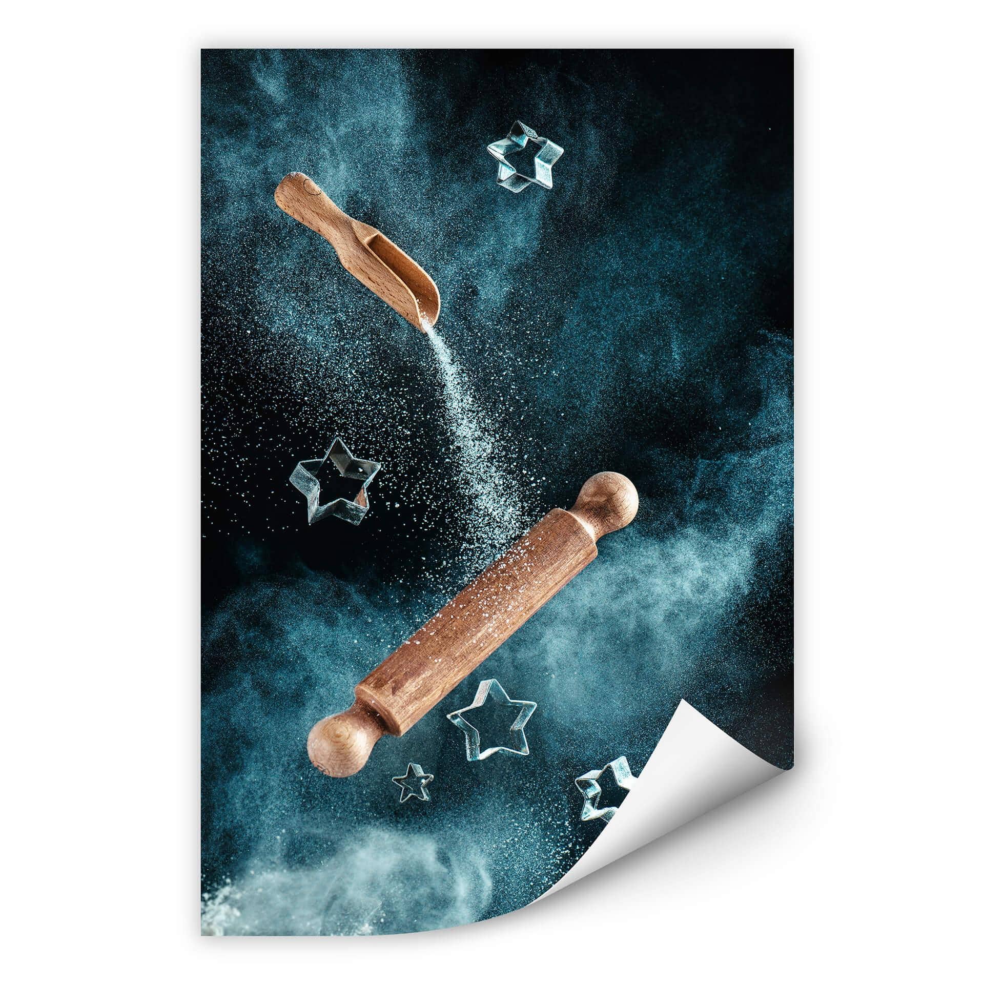 Wallprint Belenko - Kitchen mess: Star shaped Cookies