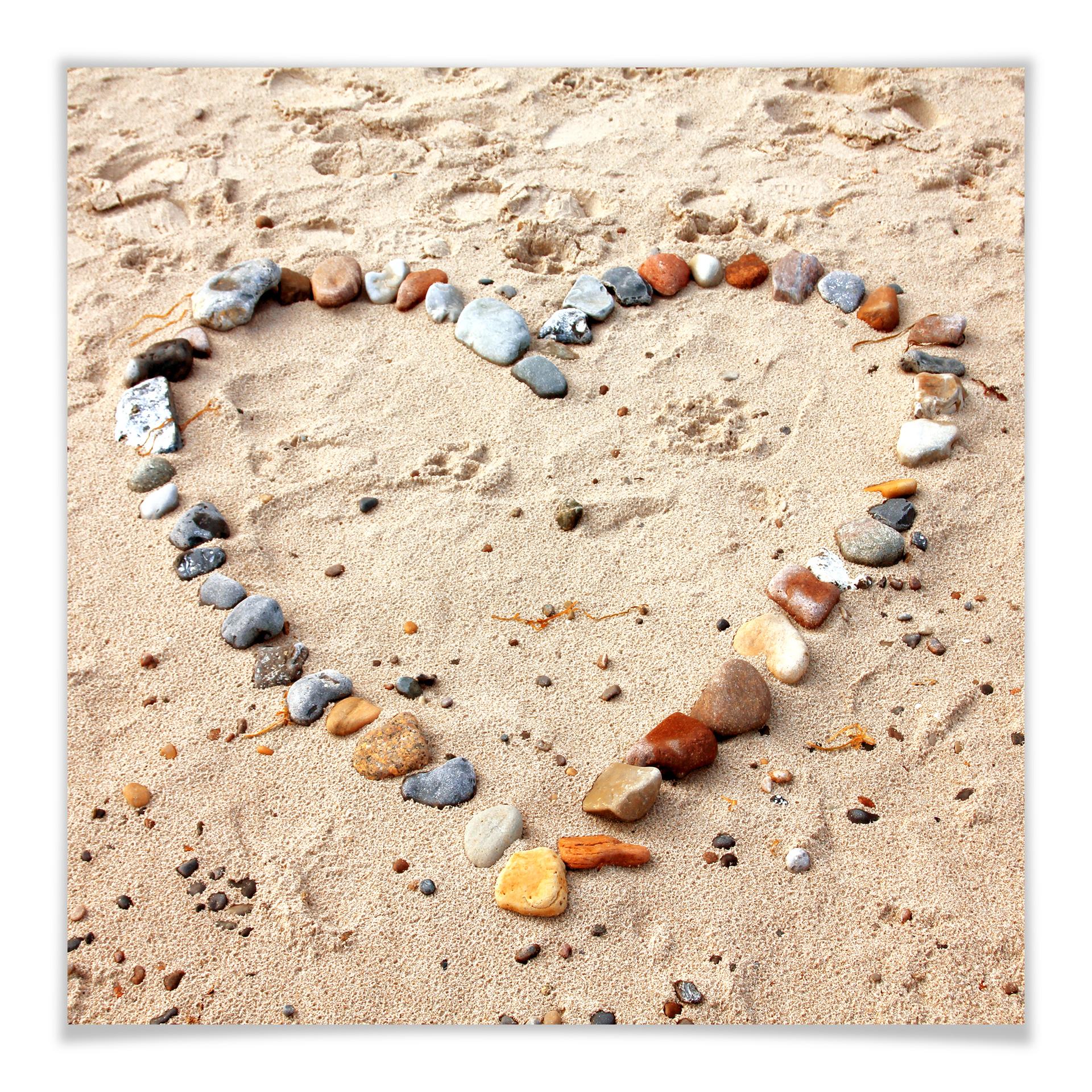 Poster - Plage de l'amour - carré