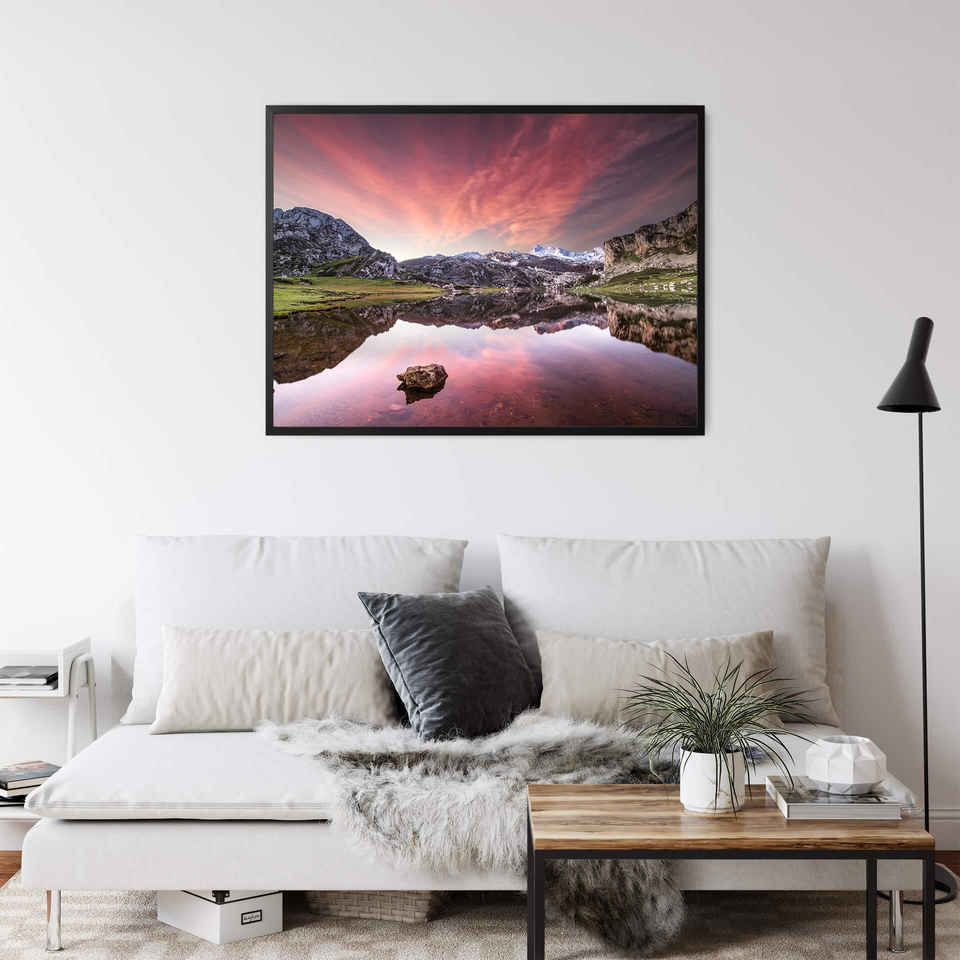Plakat - Cuadrado - Dawn at Los Lagos