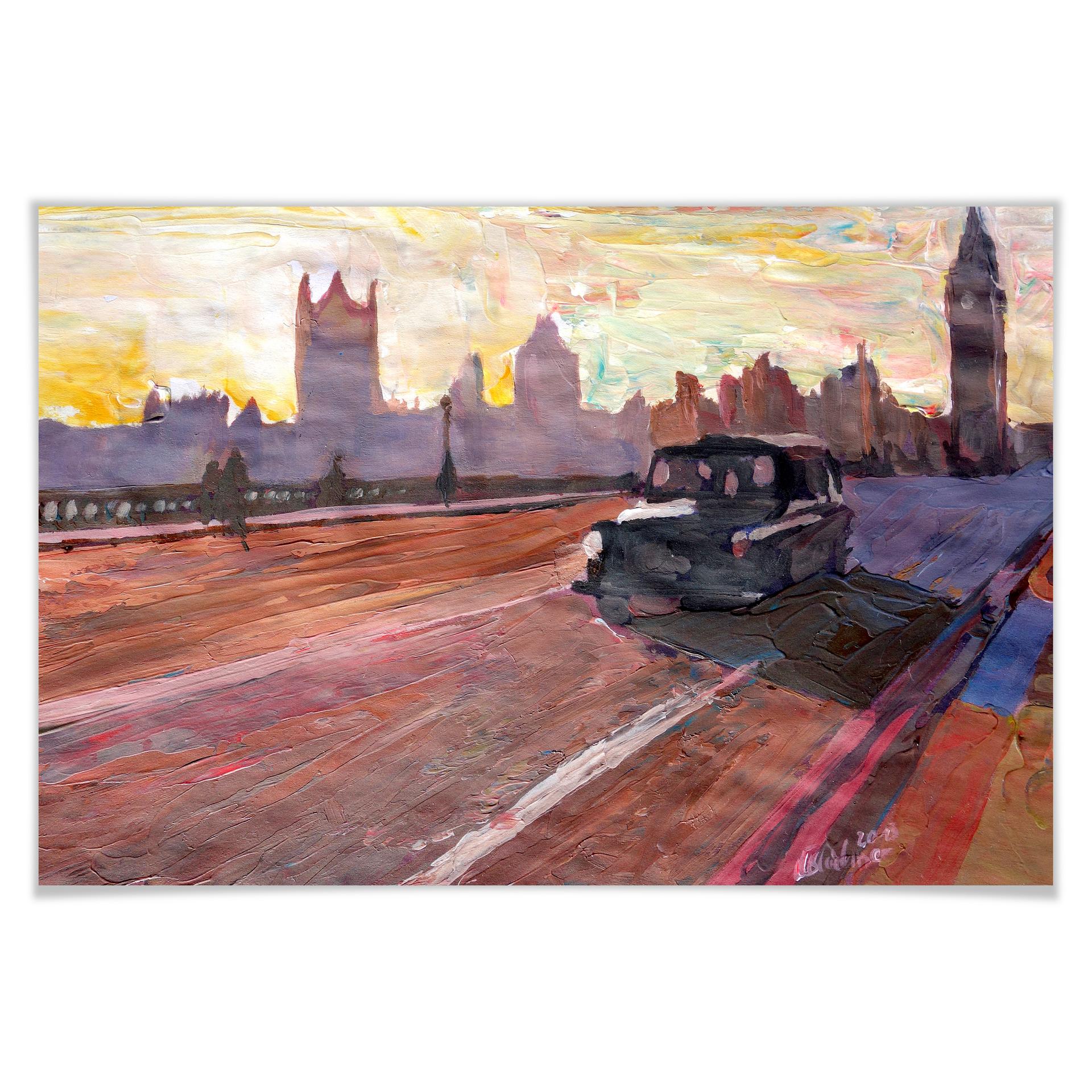 Poster - Bleichner - London au crépuscule
