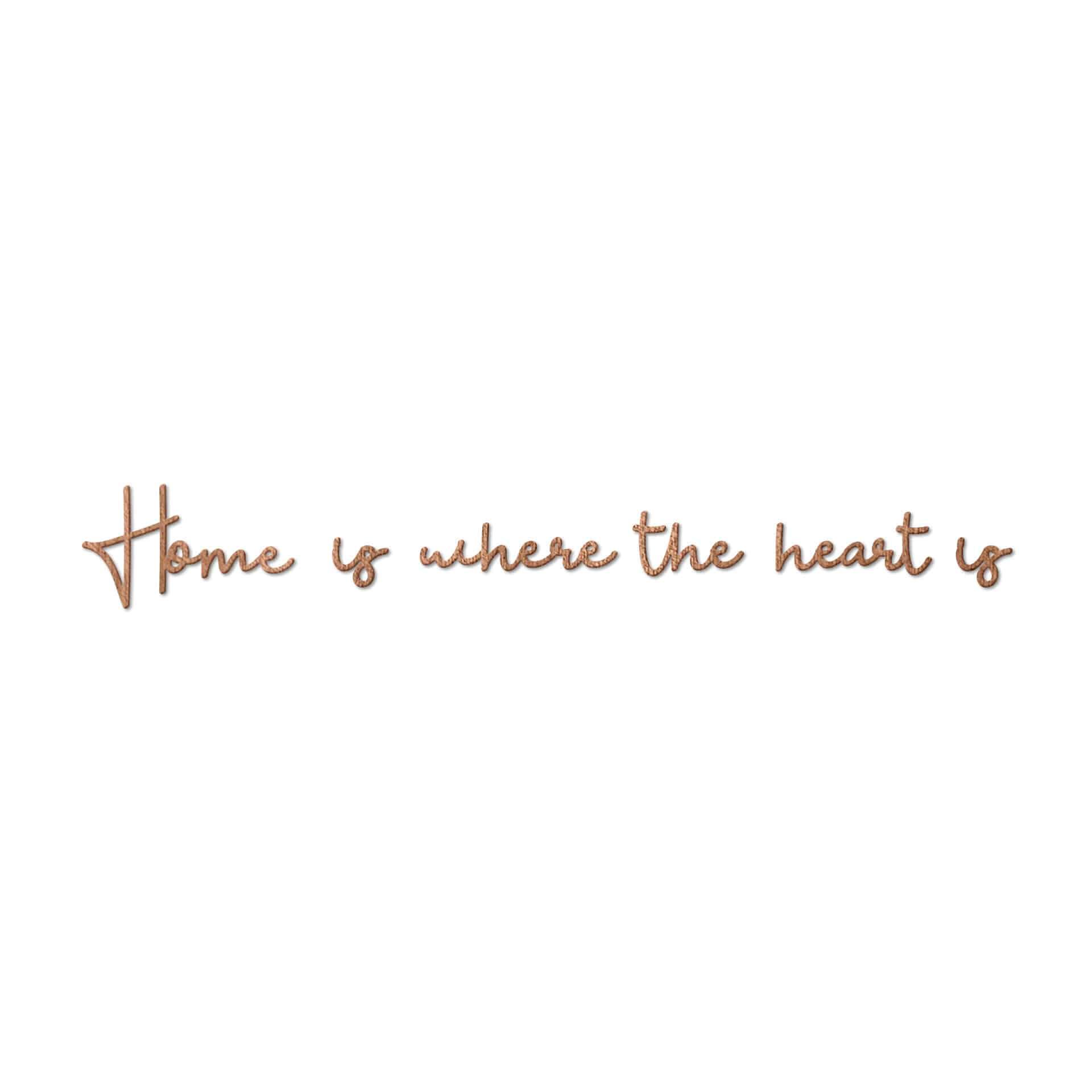 Lettere in legno Home is where the heart is