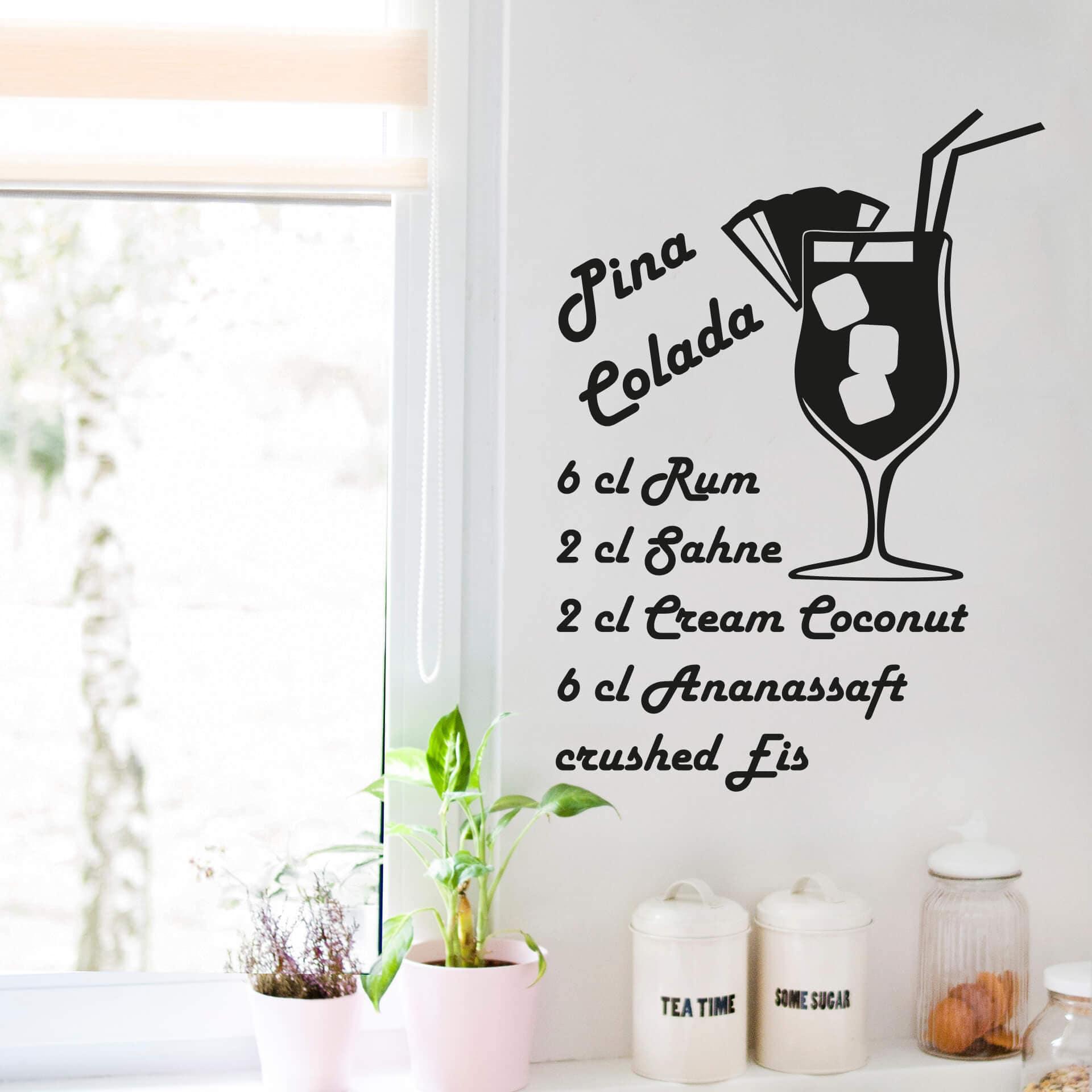 Sticker mural - Pina Colada