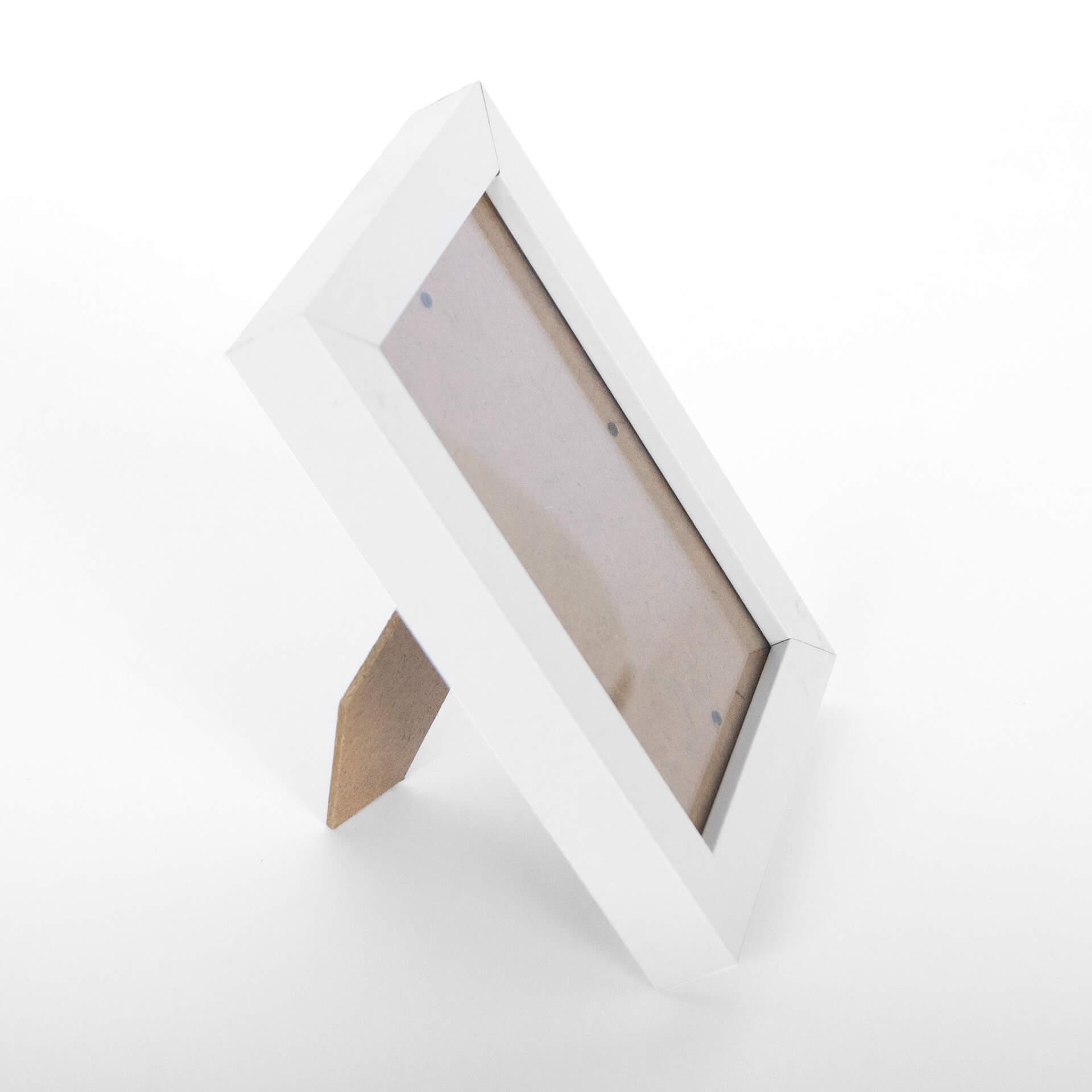 Cornice in legno bianca - 10x15 cm
