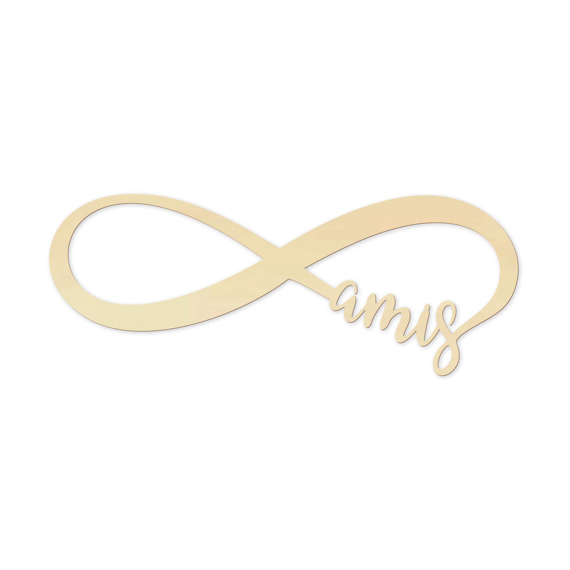 Arte en madera de álamo - Infinite Infiniment Amis
