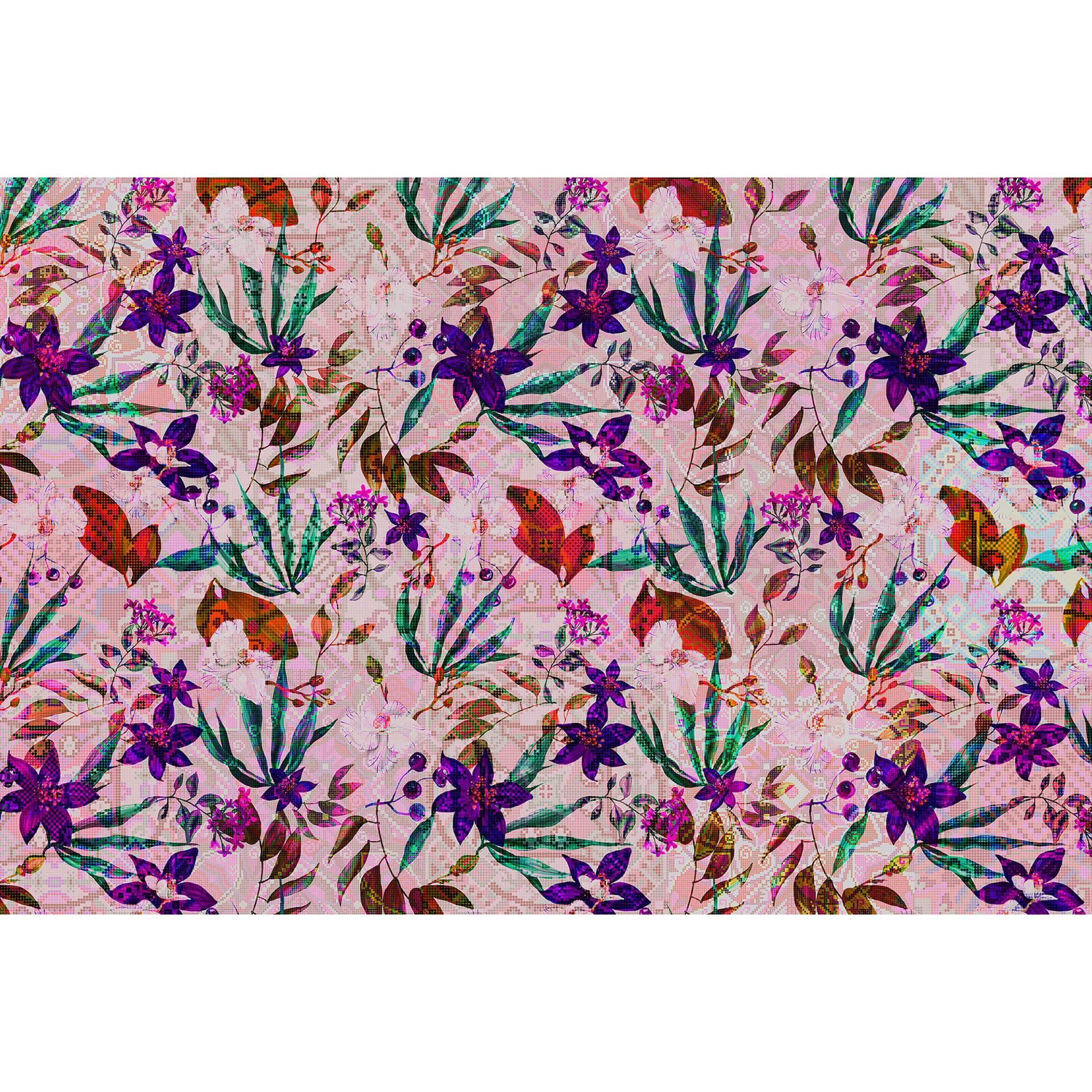 Livingwalls Fotobehang Walls by Patel mosaic blossom 1