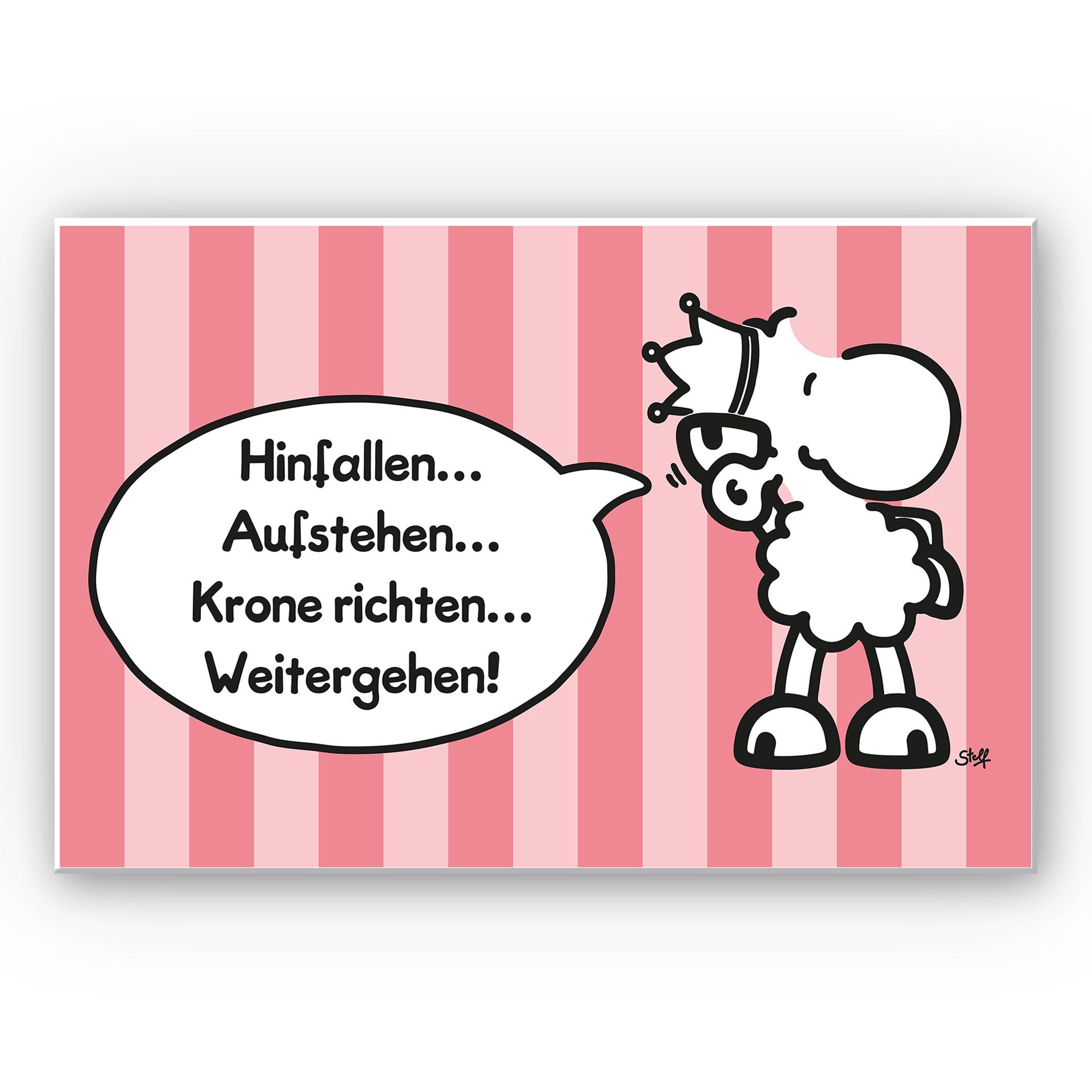 Wandbild sheepworld Worthelden Krone richten