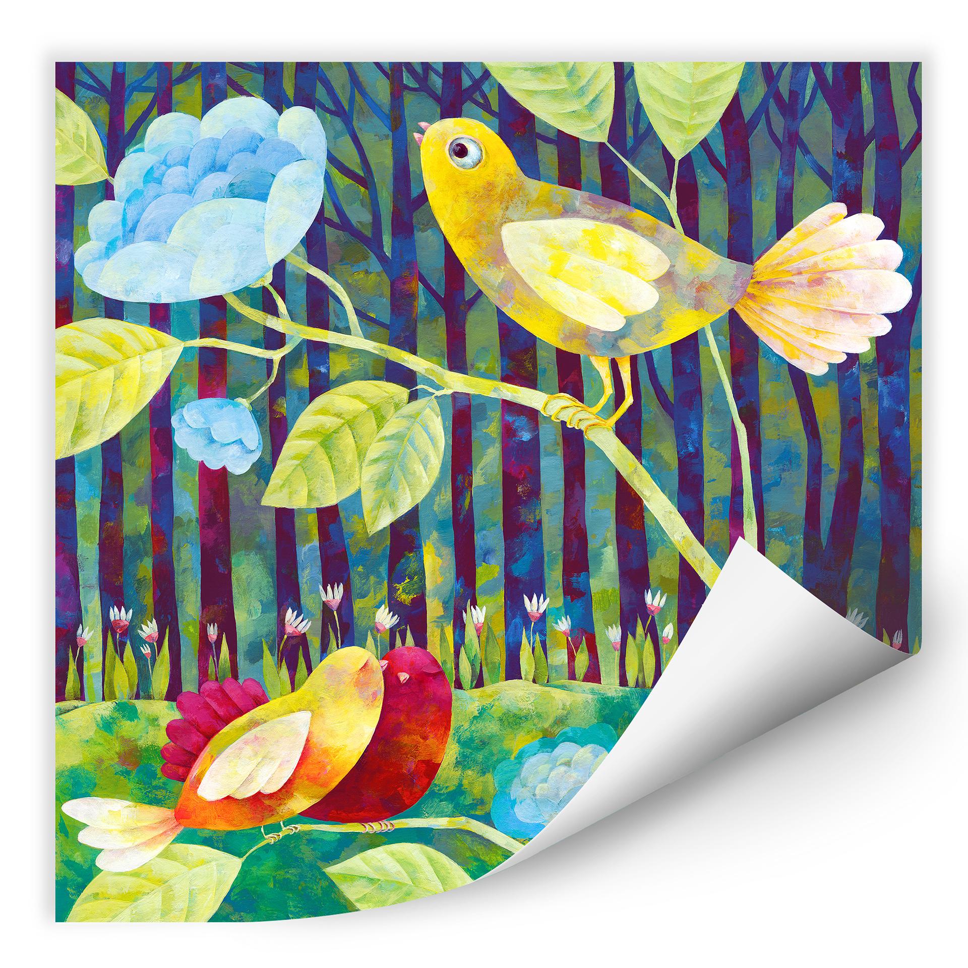Wallprint Blanz - Vögel im Wald