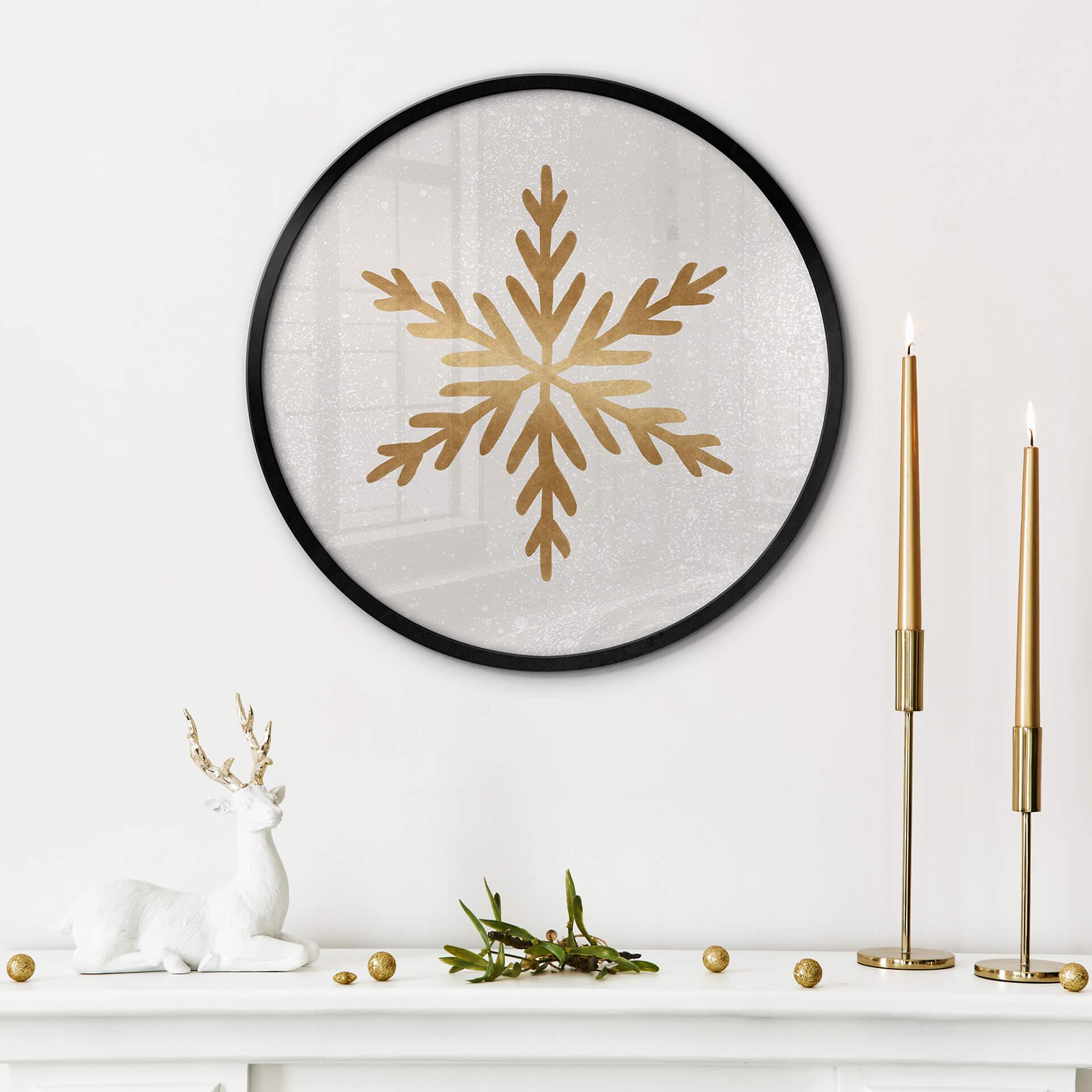 Plakat Orara Studio - Golden Snowflakes