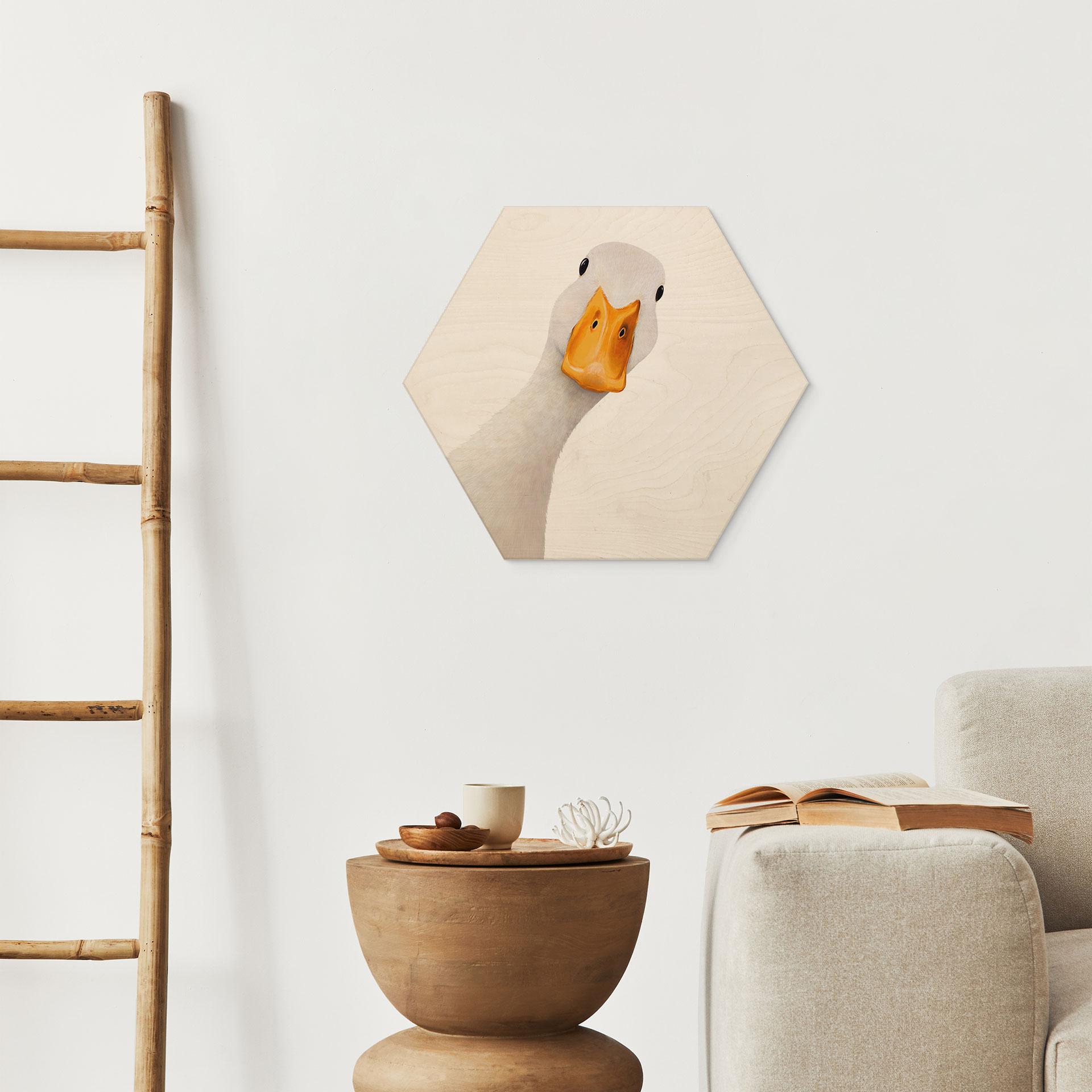 Billede af træ Nysgerrig Gås Hexagon - Korenkova
