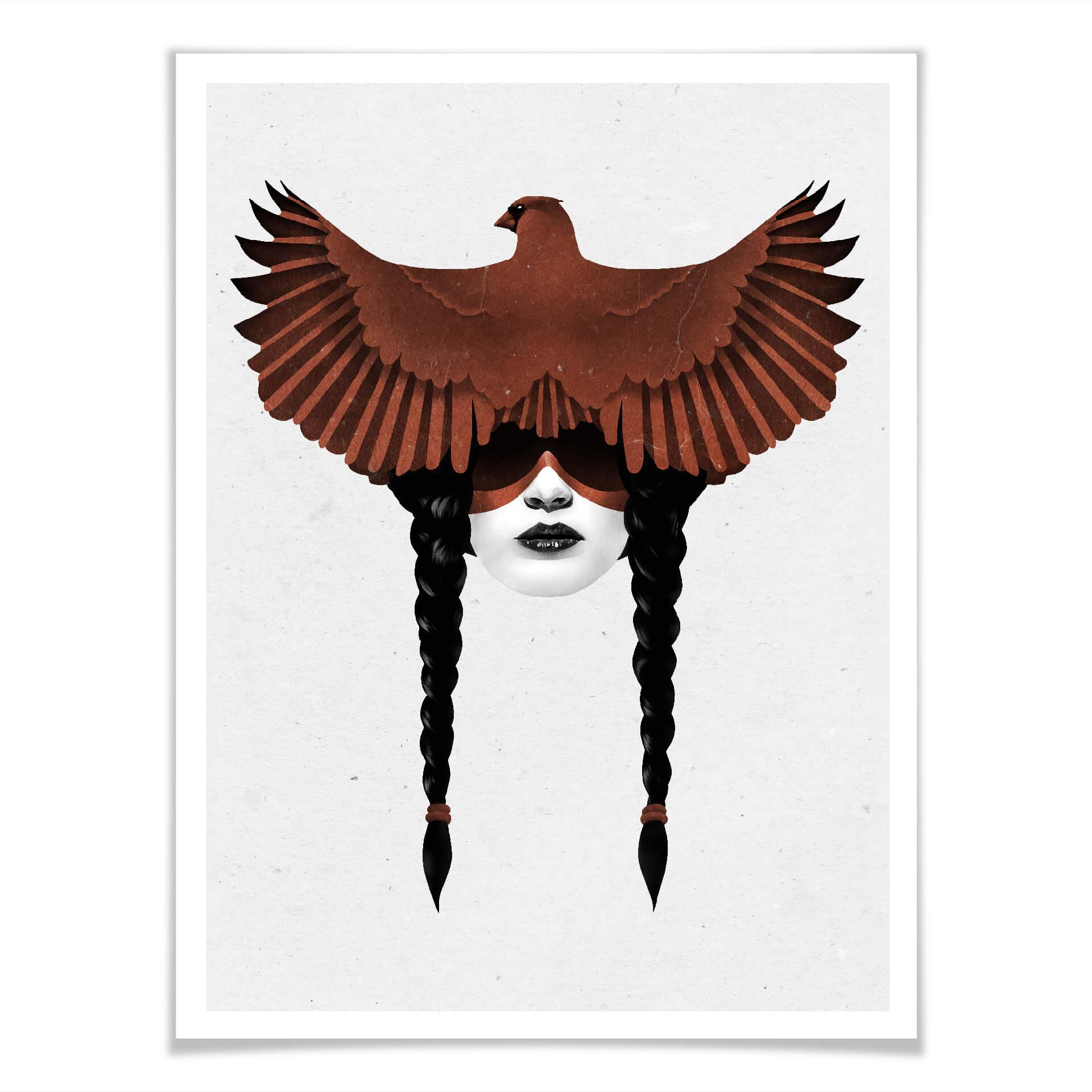 Plakat Irlandia - Ciemny kardynał