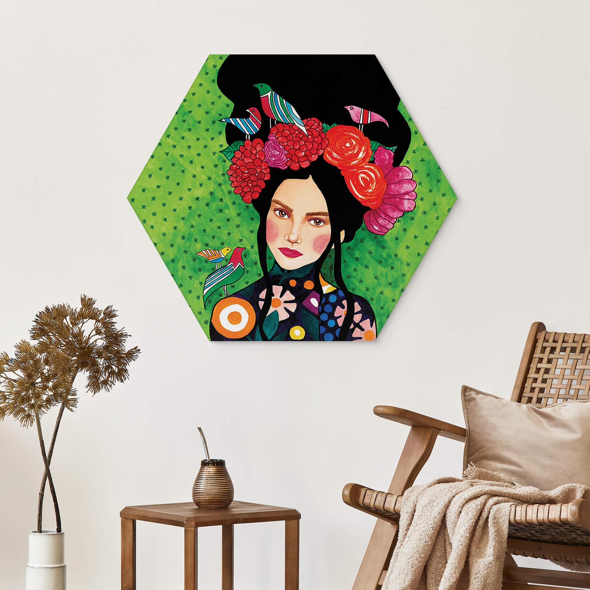 Hexagon Dibond Hülya - Secret