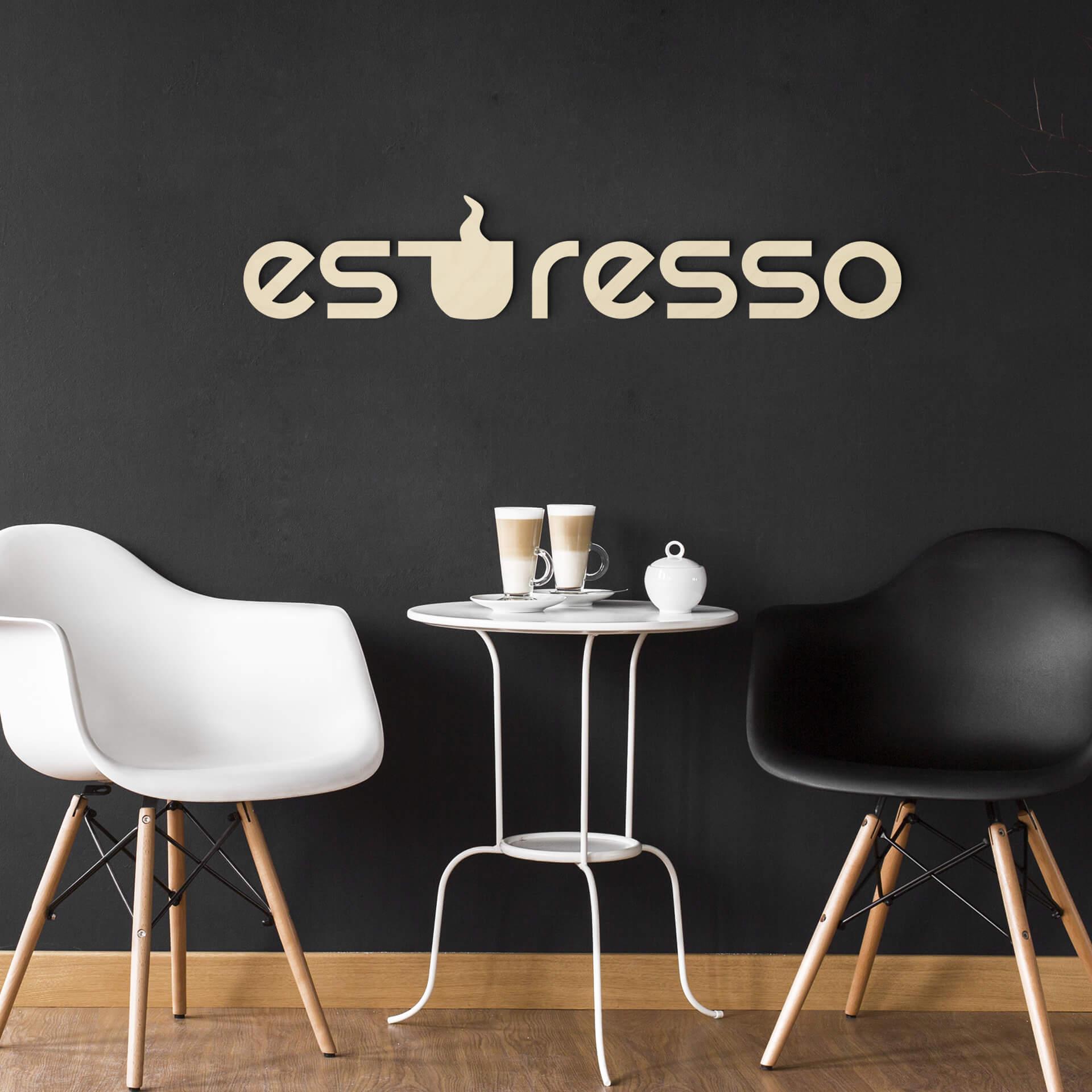 Træbogstaver - Espresso