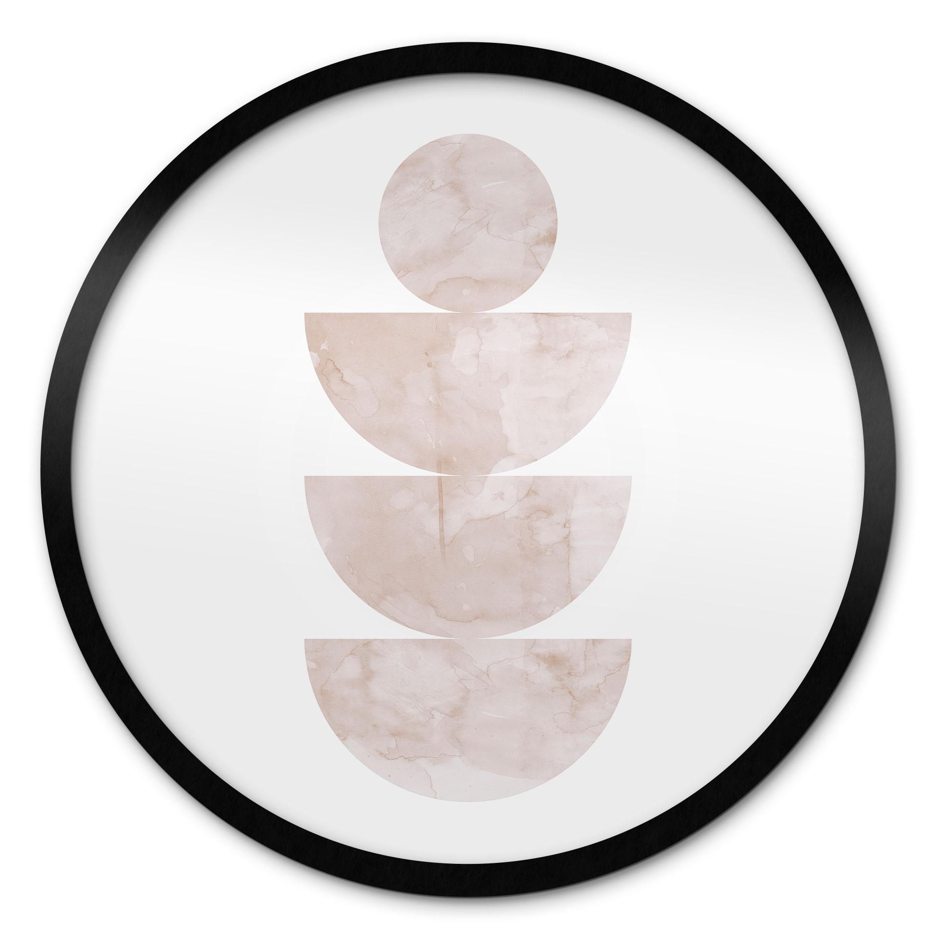 Plakat Geometrisk balance - Abstrakt komposition - Costa - Rund